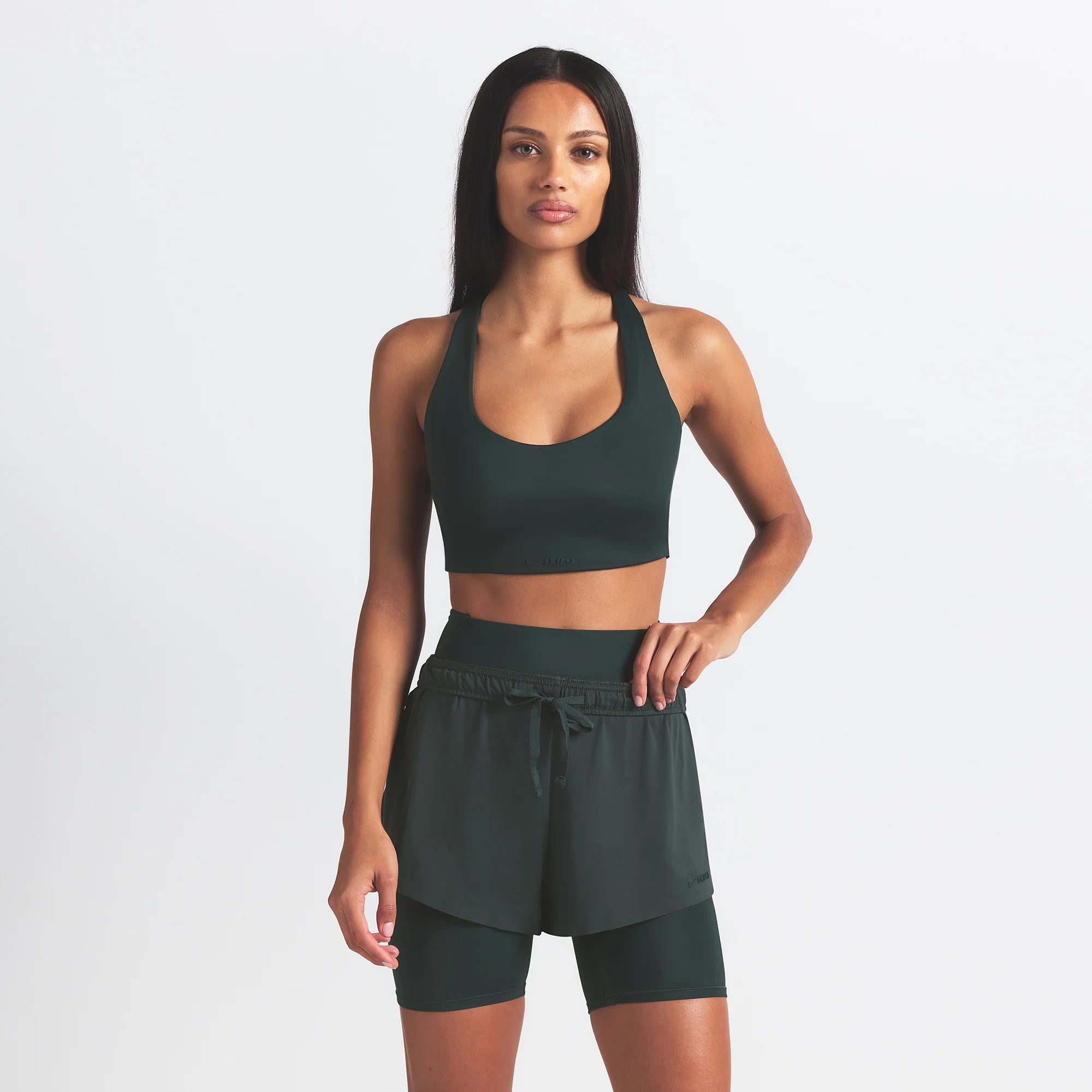 NikeSKIMS AIRY MINI SHORT | DARK TEAL - Image 5
