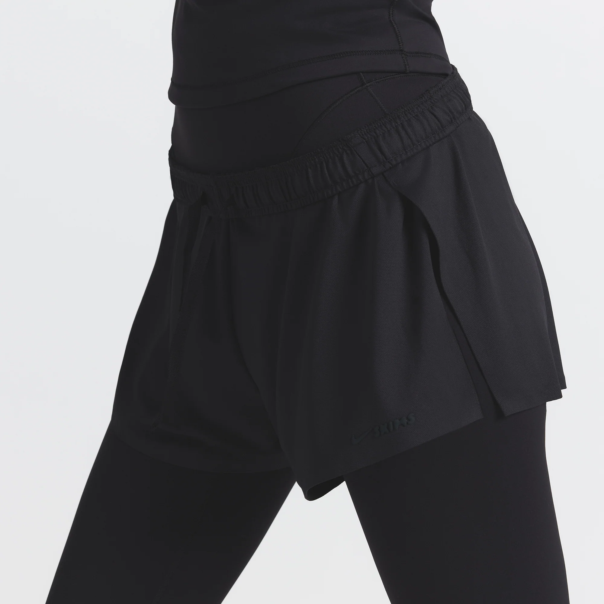 NikeSKIMS AIRY MINI SHORT | OBSIDIAN - Image 3