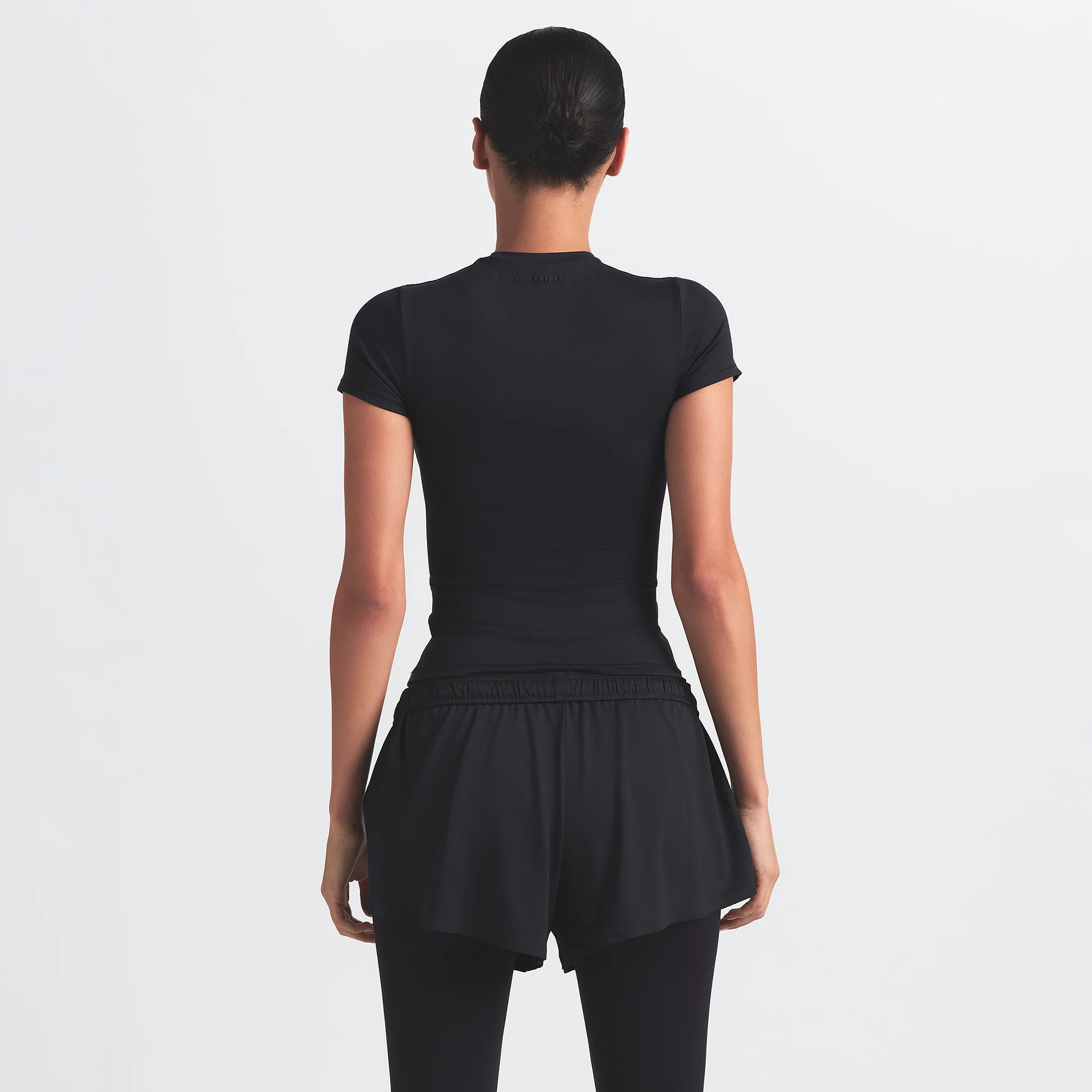 NikeSKIMS AIRY MINI SHORT | OBSIDIAN - Image 5