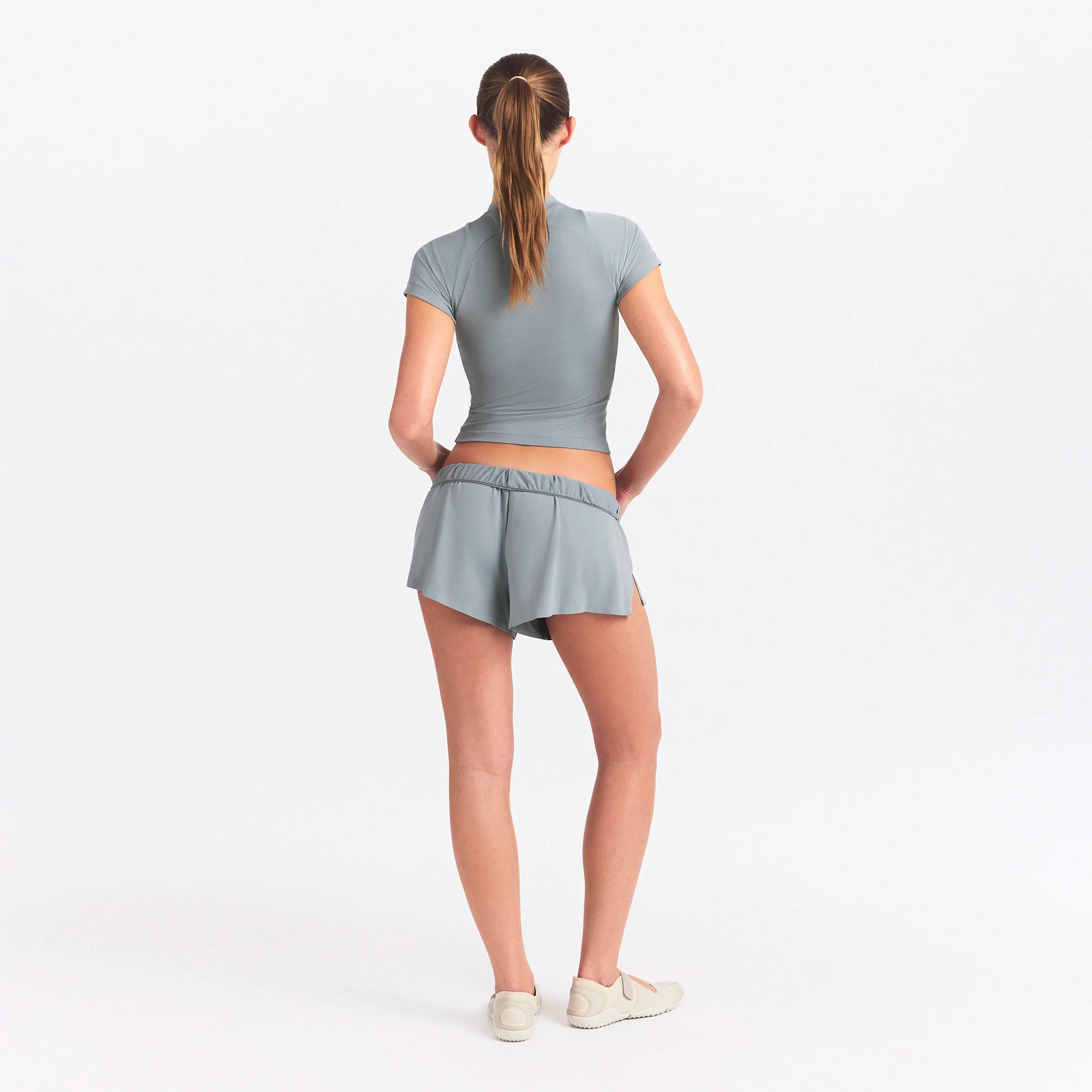 NikeSKIMS AIRY MINI SHORT | WASHED PACIFIC - Image 4