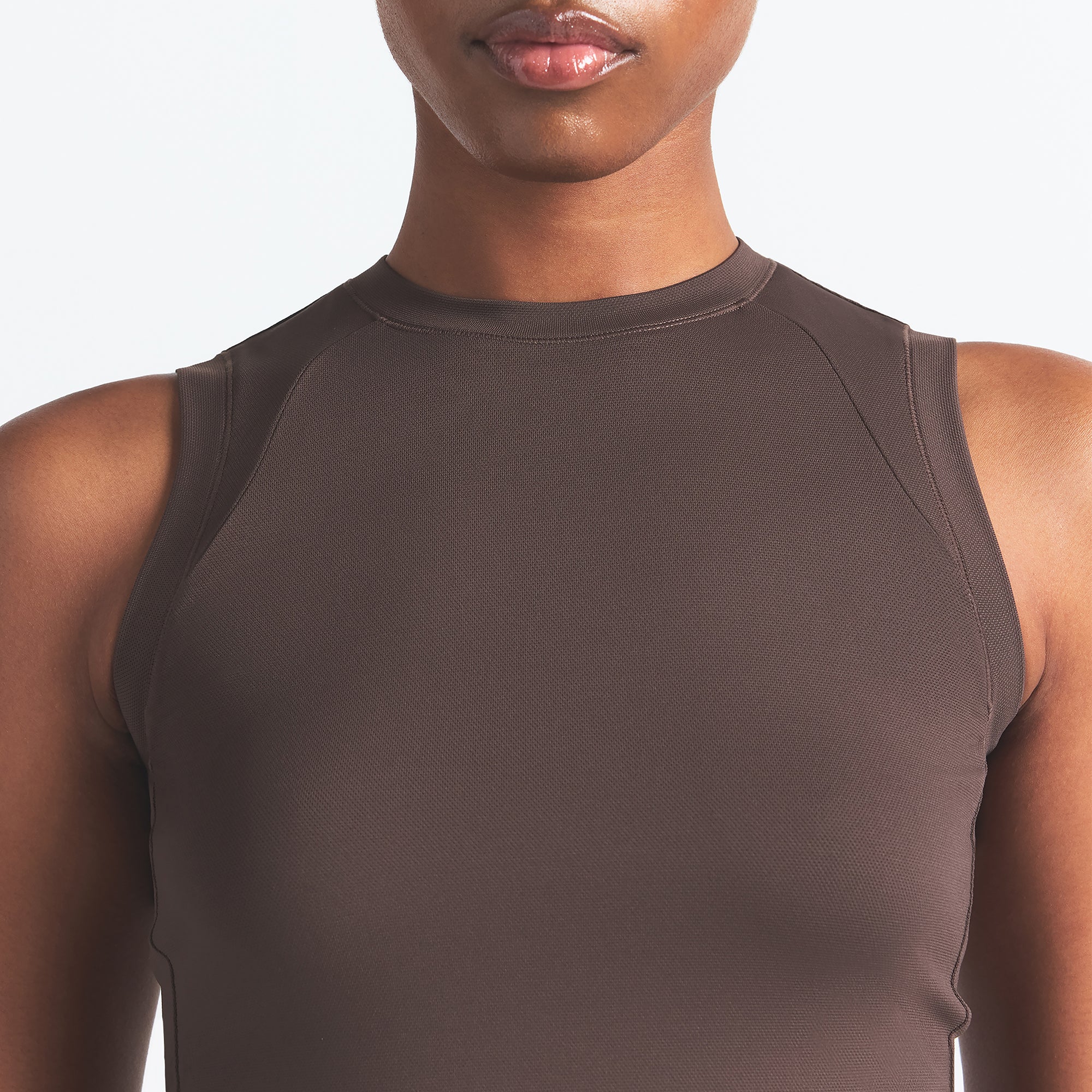 NikeSKIMS AIRY MUSCLE TEE | DARK SEPIA - Image 3