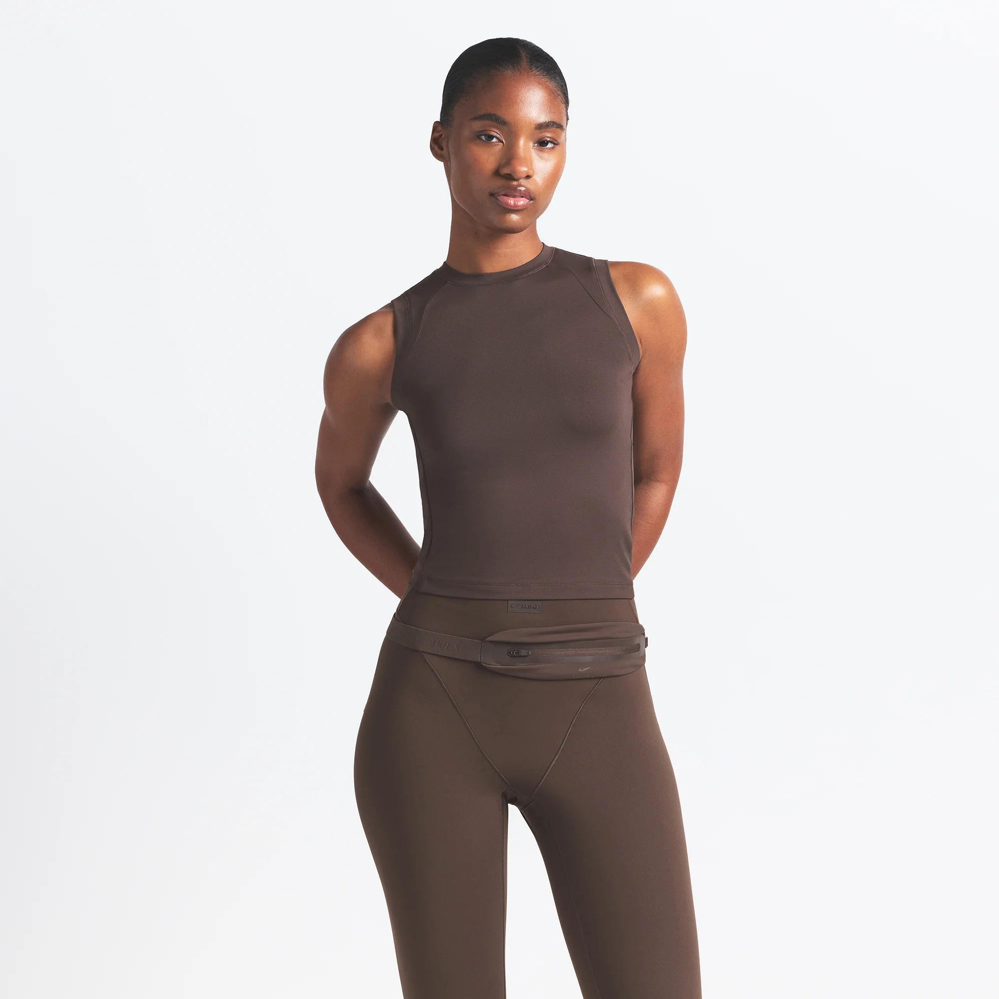 NikeSKIMS AIRY MUSCLE TEE | DARK SEPIA - Image 5