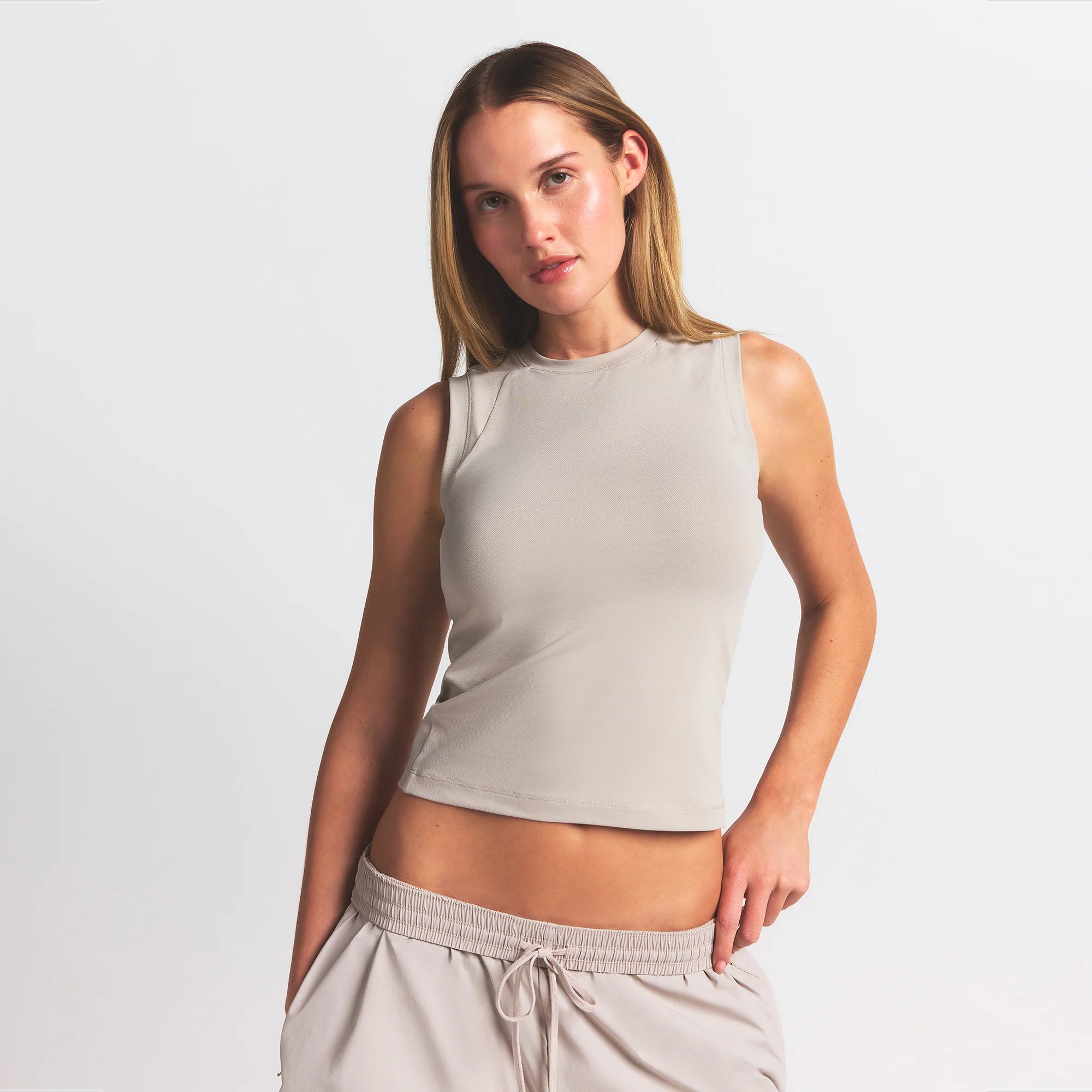 NikeSKIMS AIRY MUSCLE TEE | STONE - Image 4