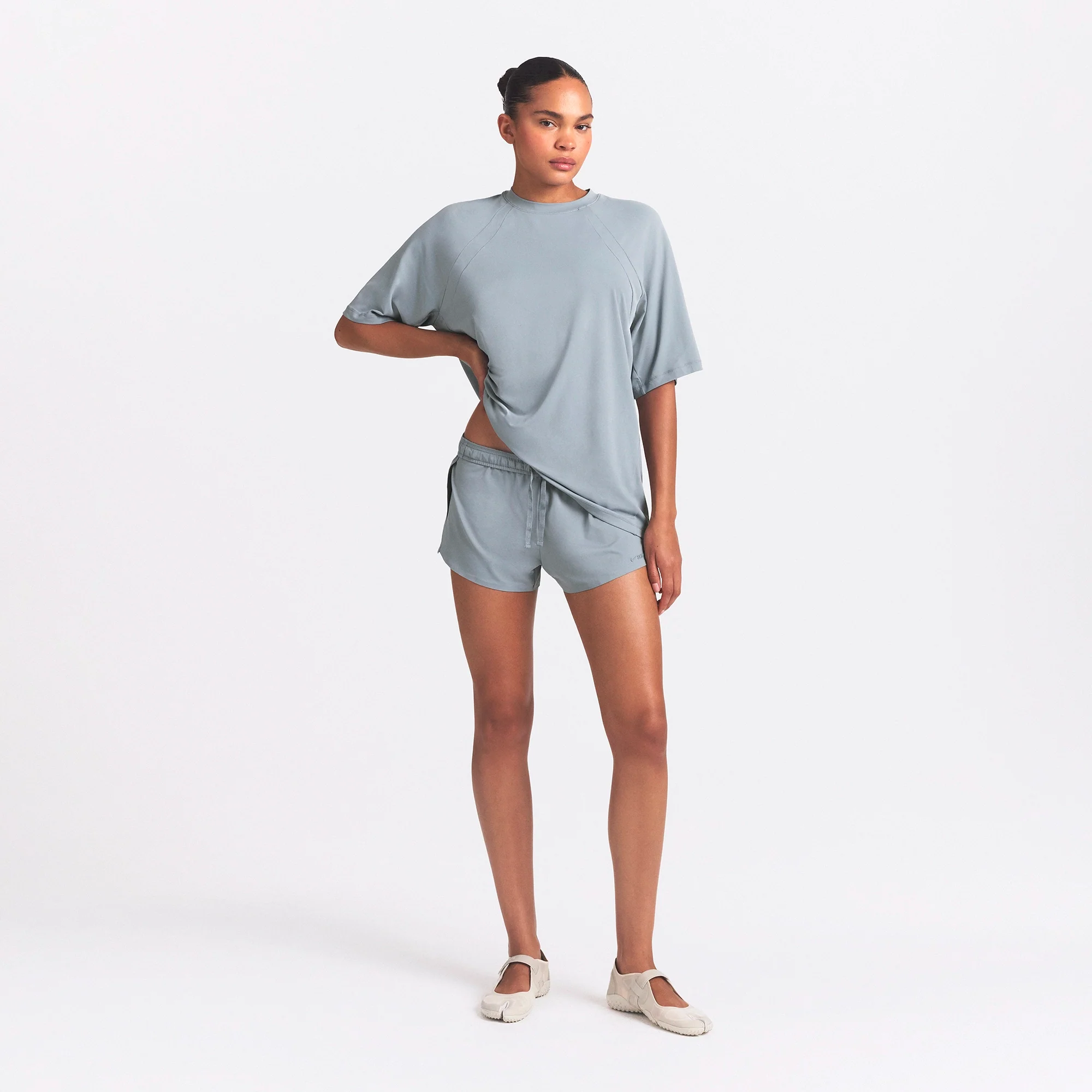 NikeSKIMS AIRY OVERSIZED TEE | WASHED PACIFIC - Image 2