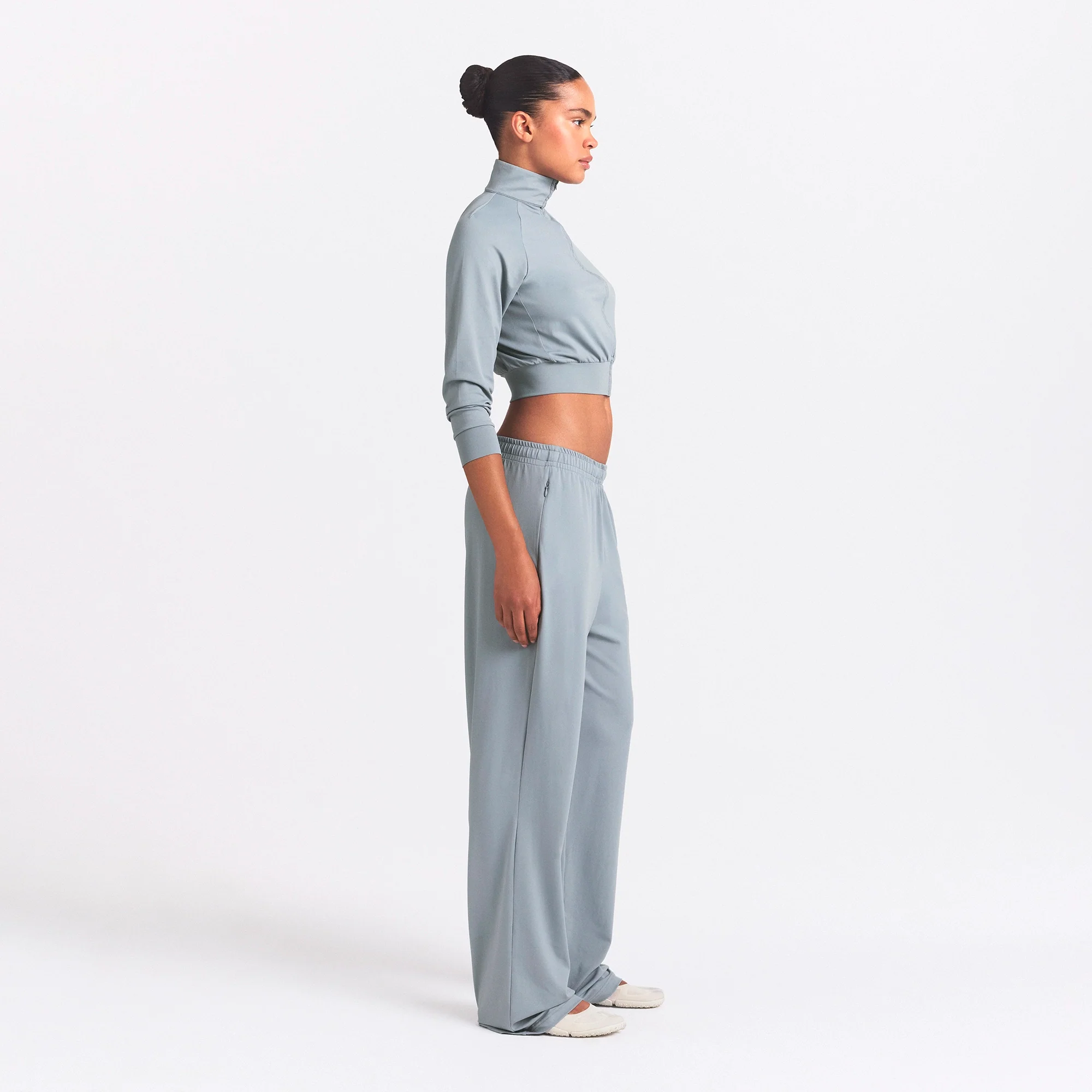 NikeSKIMS AIRY WIDE LEG PANT | WASHED PACIFIC - Image 4