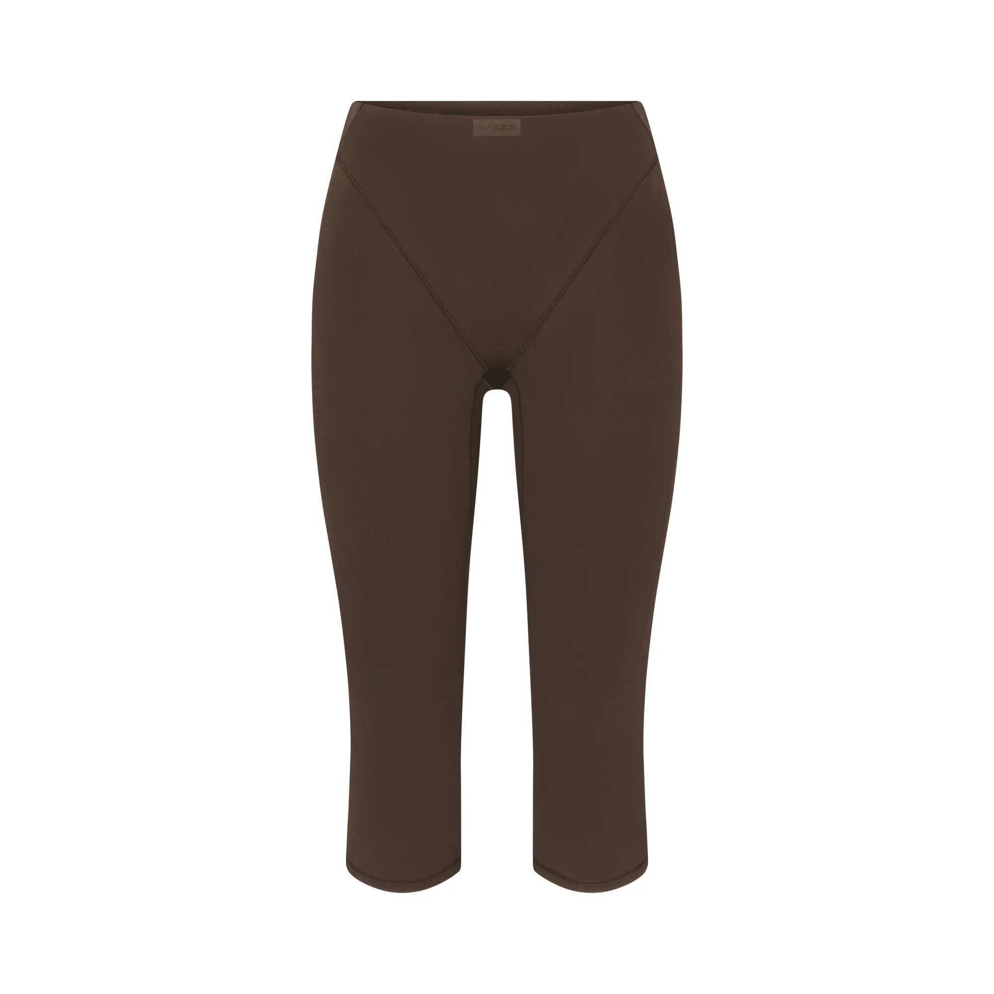 NikeSKIMS MATTE 17" V-LINE CROP LEGGING | DARK SEPIA
