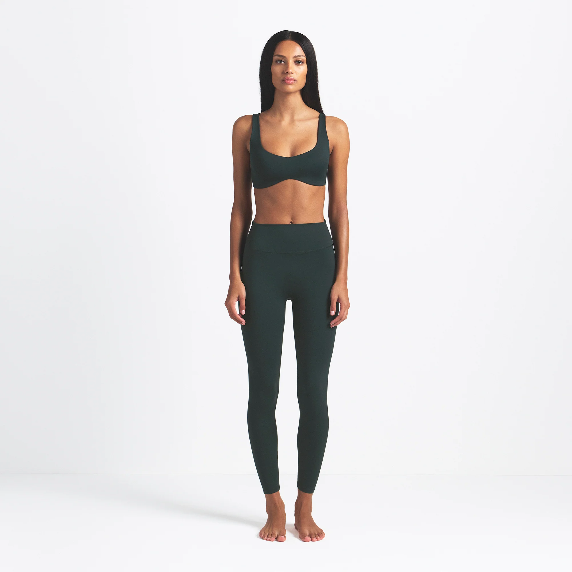 NikeSKIMS MATTE 26" LEGGING | DARK TEAL - Image 2
