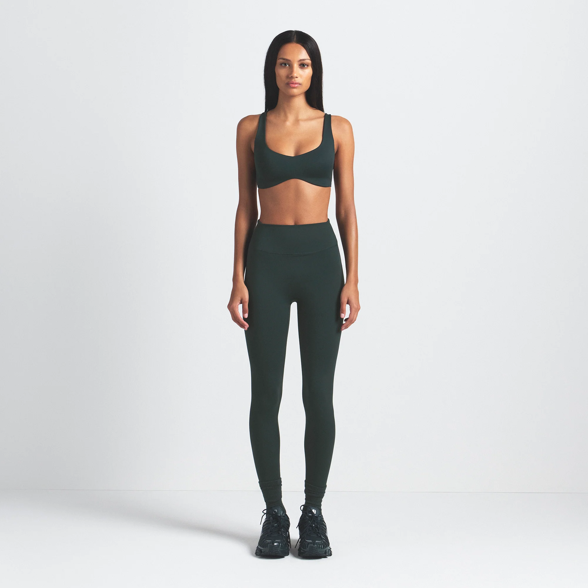 NikeSKIMS MATTE 26" LEGGING | DARK TEAL - Image 6