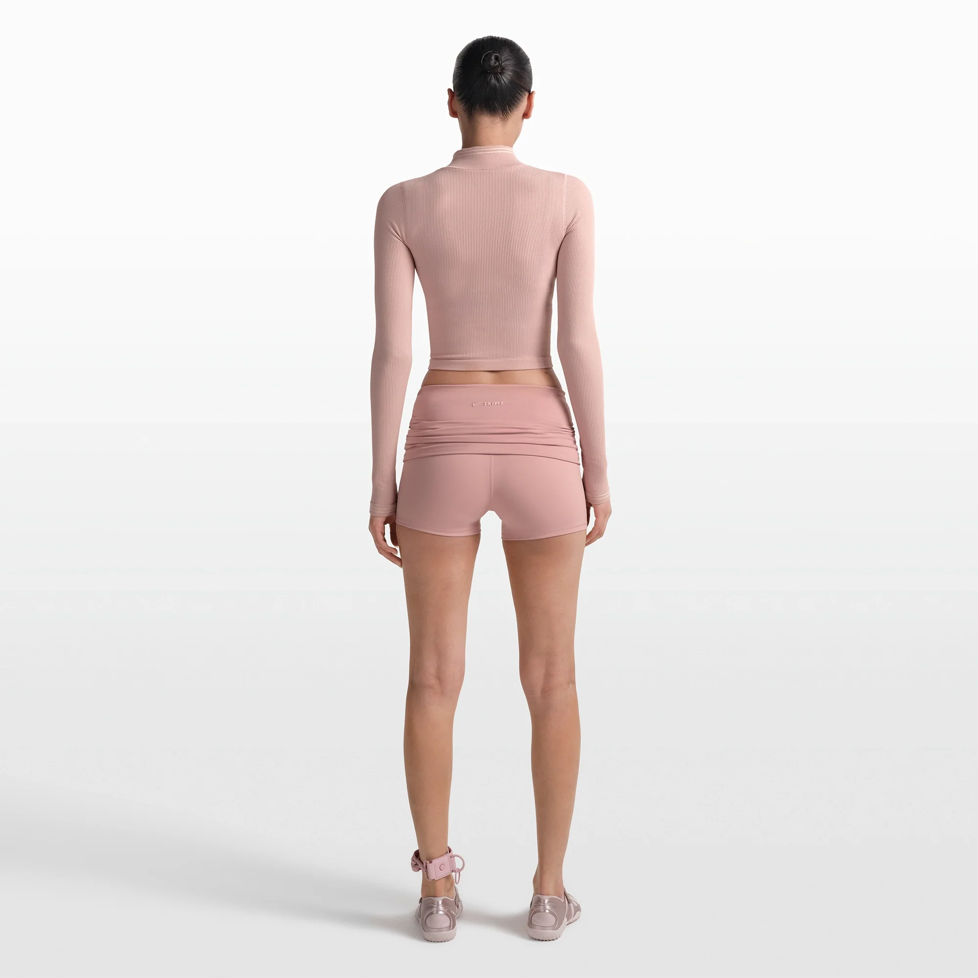 NikeSKIMS MATTE 3" FOLDOVER SHORT | HIMALAYAN - Image 6