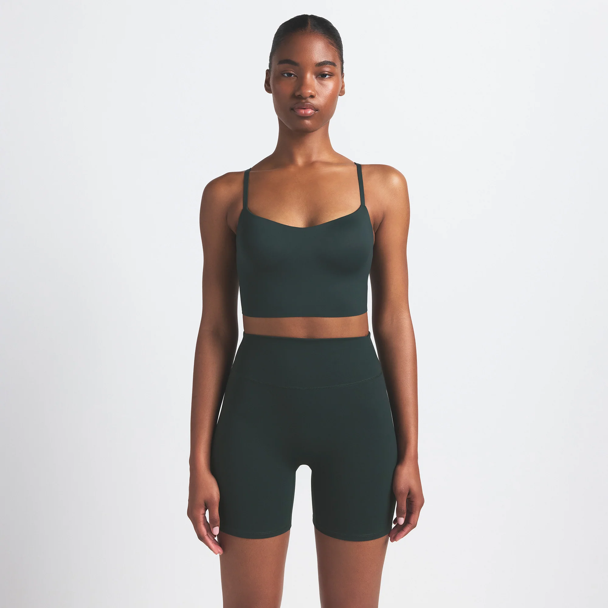 NikeSKIMS MATTE 5" BIKER SHORT | DARK TEAL - Image 3