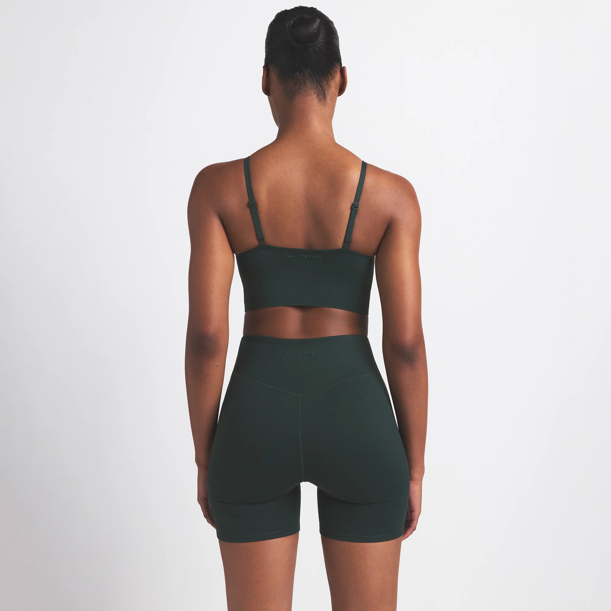 NikeSKIMS MATTE 5" BIKER SHORT | DARK TEAL - Image 4