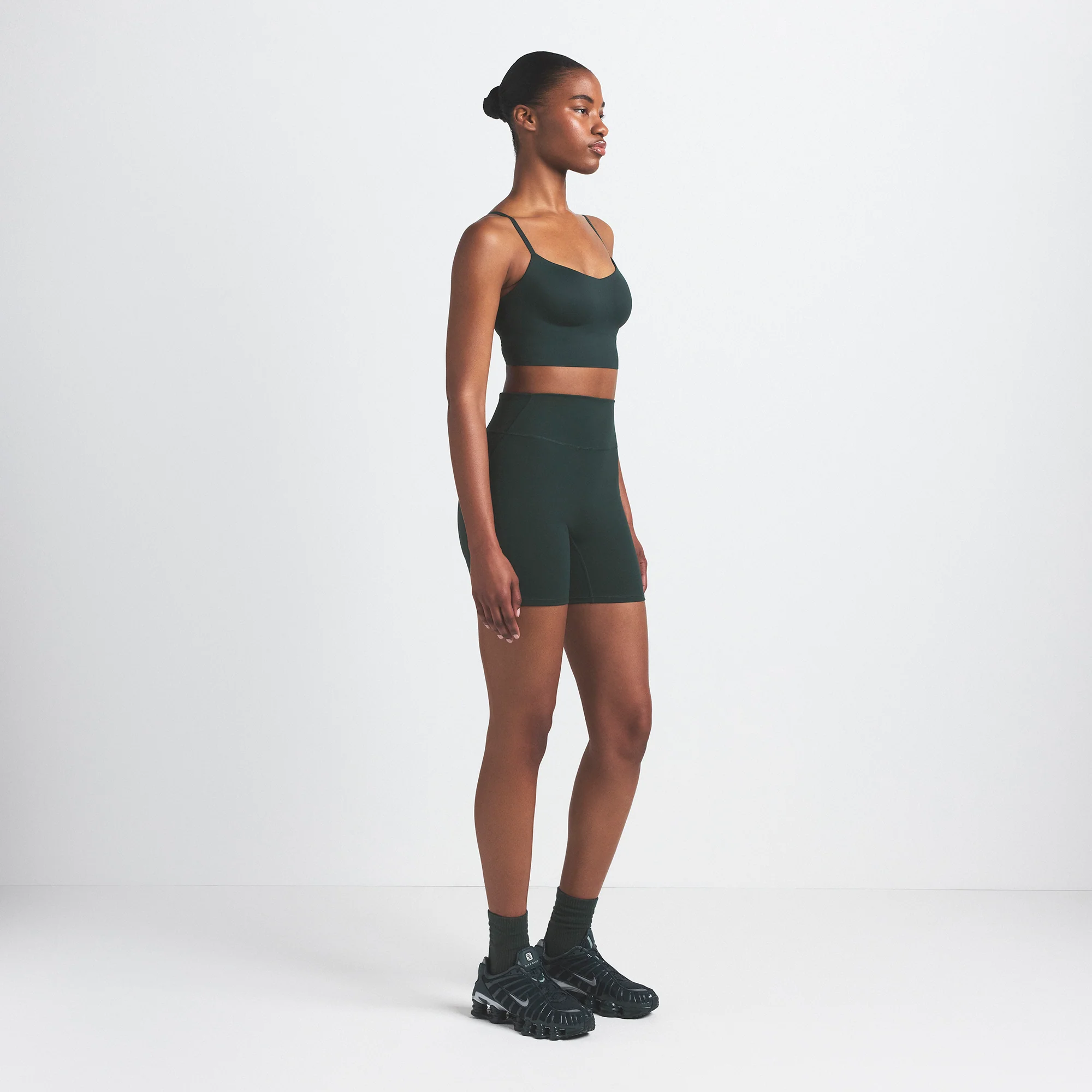 NikeSKIMS MATTE 5" BIKER SHORT | DARK TEAL - Image 5