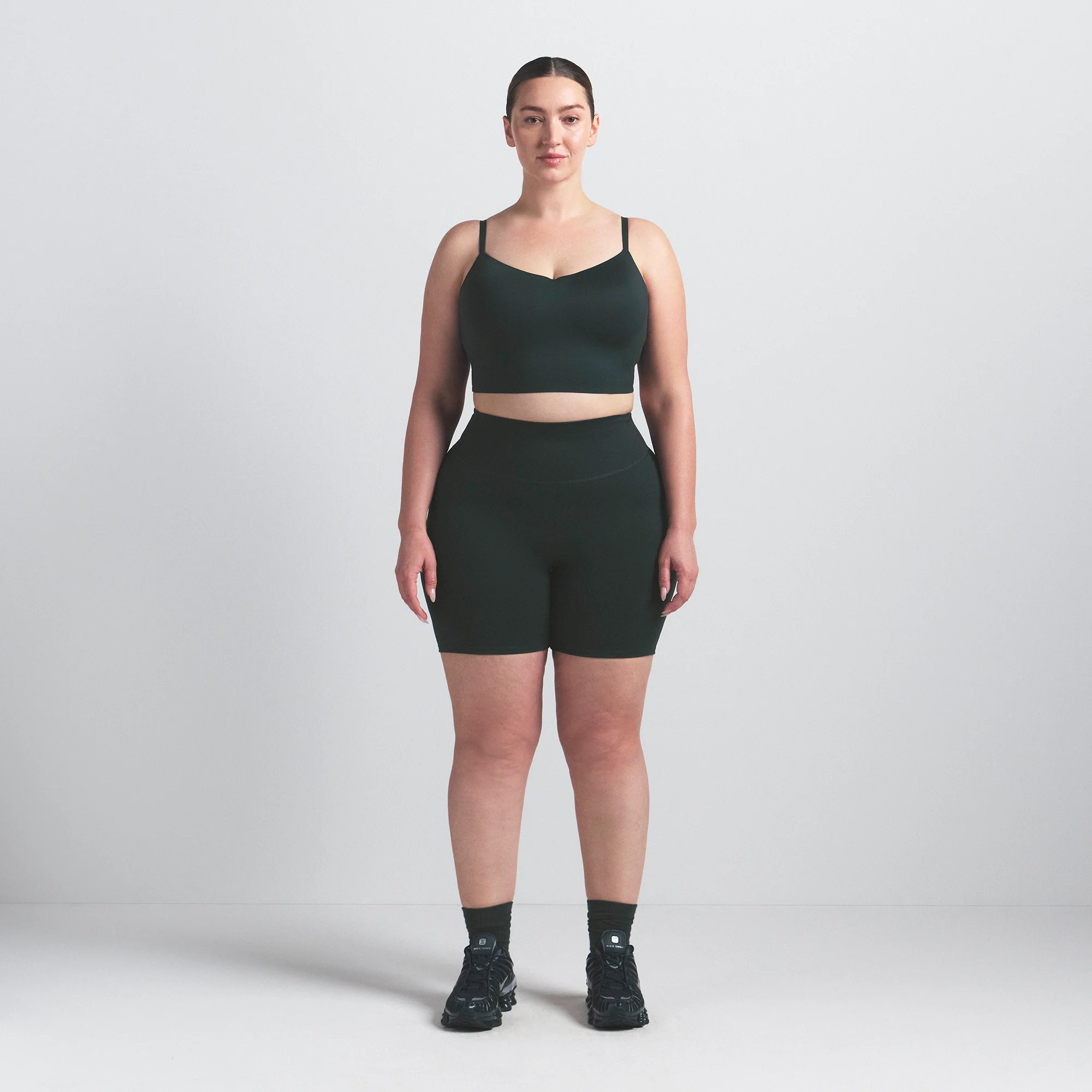 NikeSKIMS MATTE 5" BIKER SHORT | DARK TEAL - Image 8