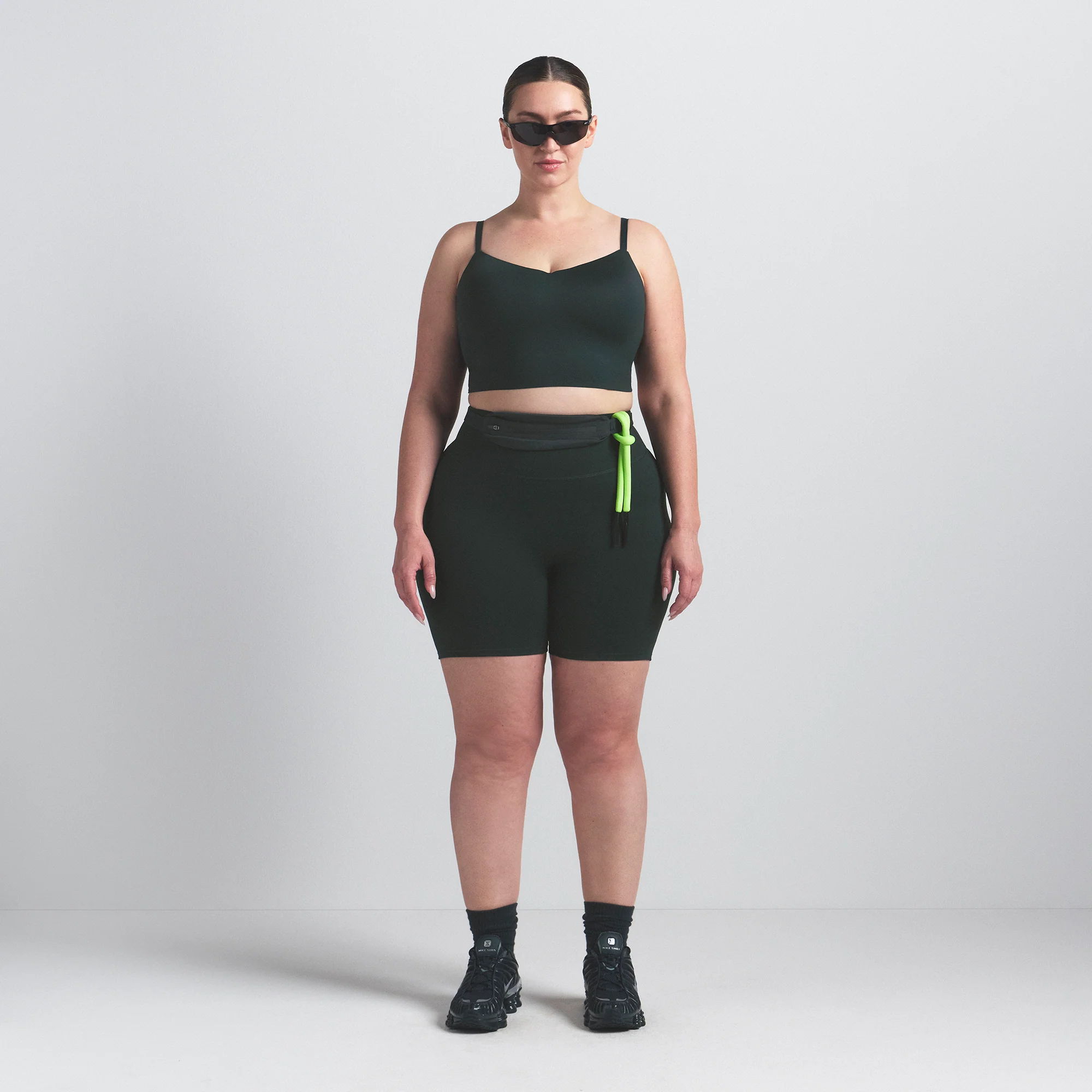 NikeSKIMS MATTE 5" BIKER SHORT | DARK TEAL - Image 9