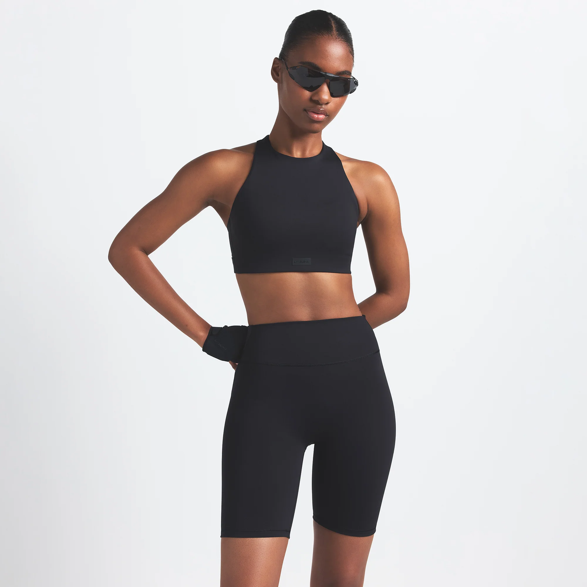 NikeSKIMS MATTE 7" BIKER SHORT | OBSIDIAN - Image 3