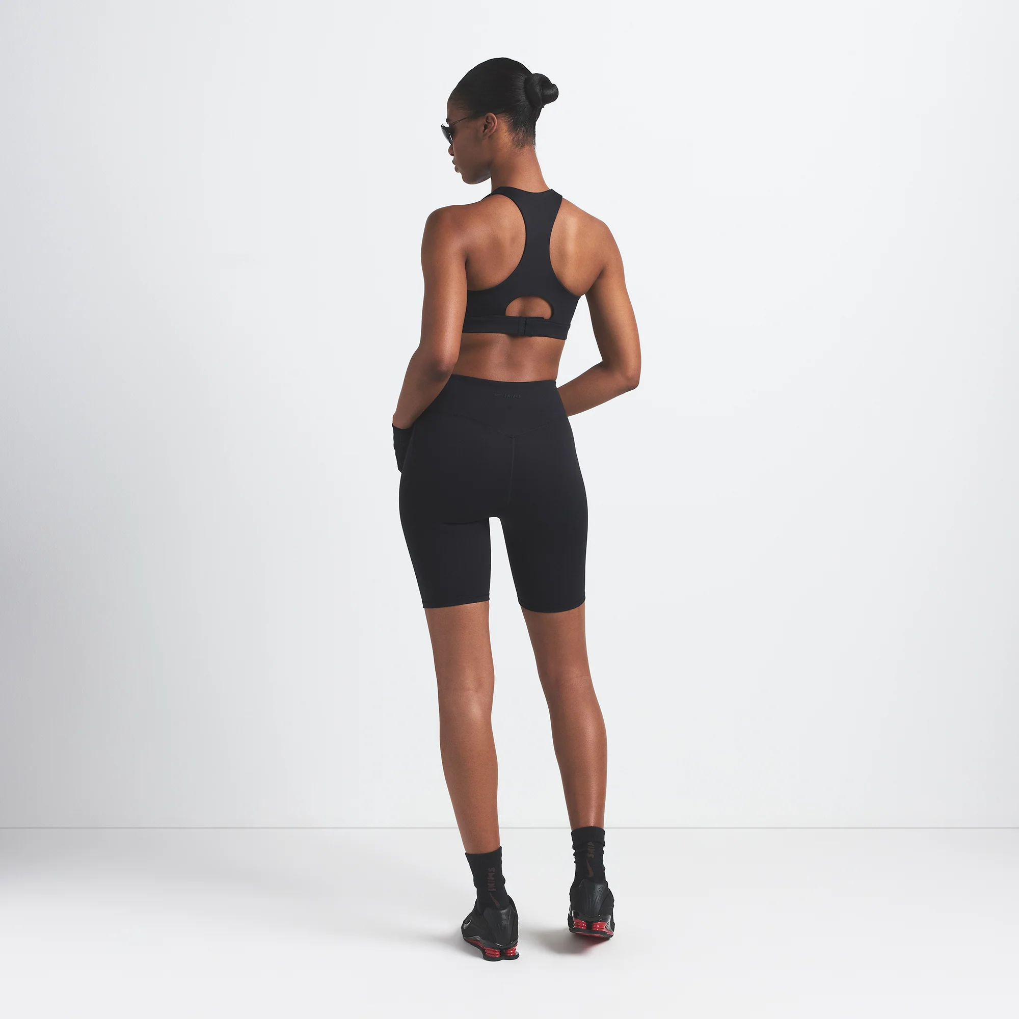 NikeSKIMS MATTE 7" BIKER SHORT | OBSIDIAN - Image 6