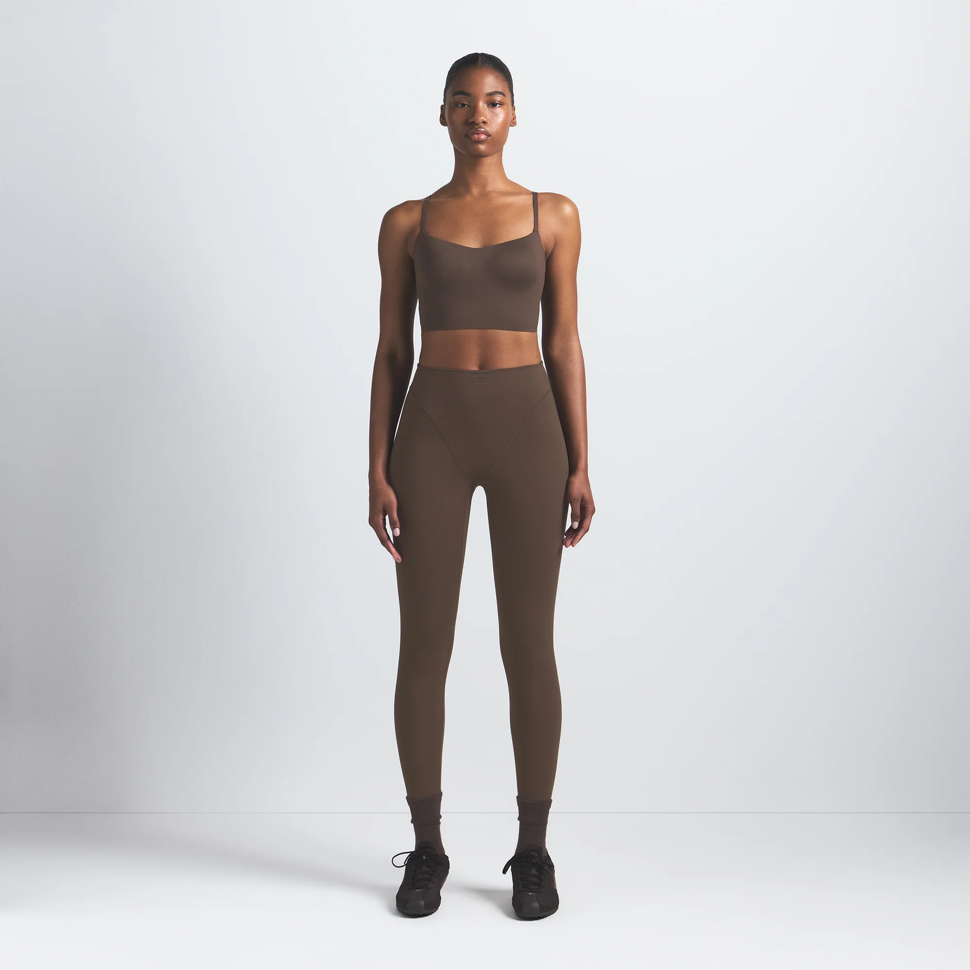 NikeSKIMS MATTE CAMI BRA TOP | DARK SEPIA - Image 3