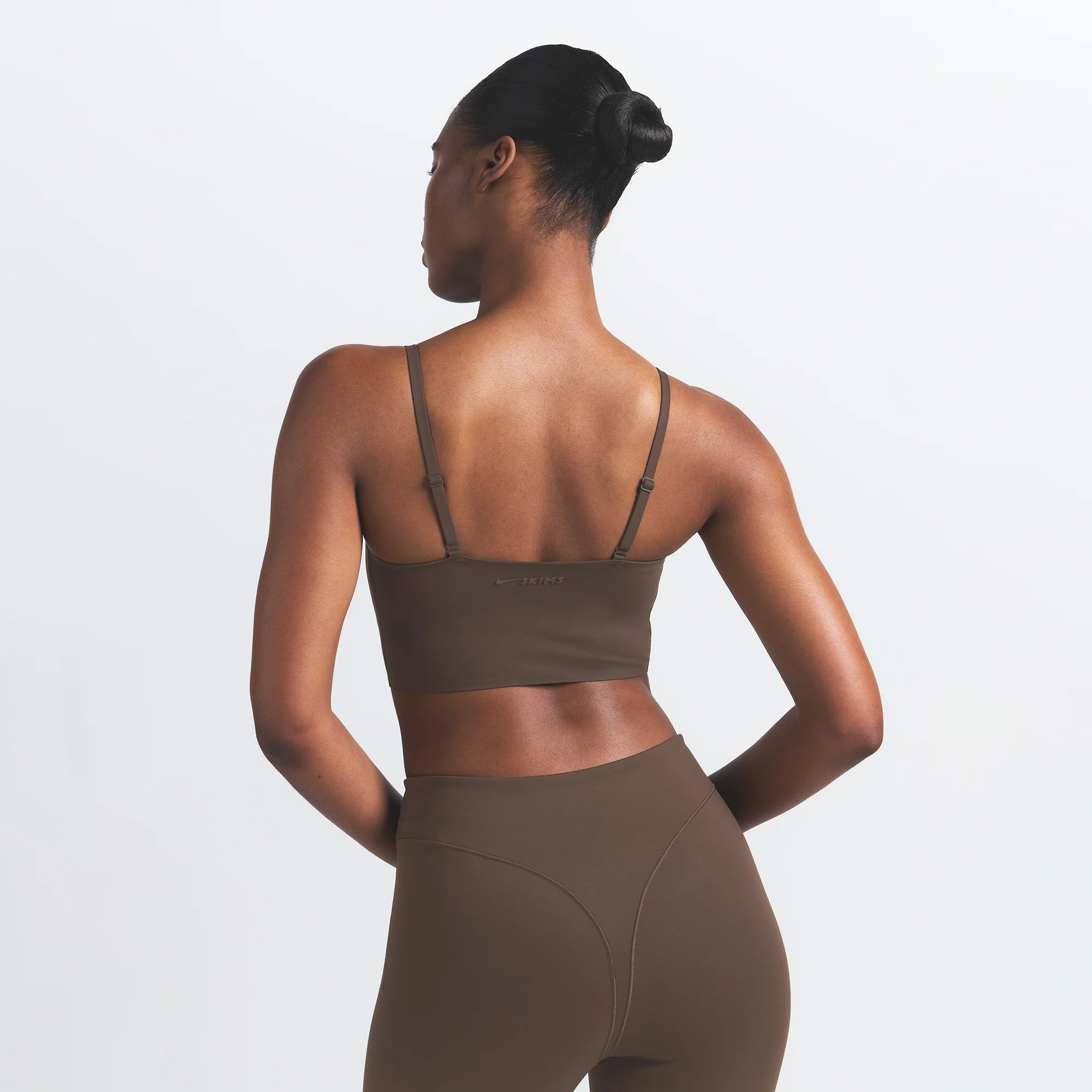 NikeSKIMS MATTE CAMI BRA TOP | DARK SEPIA - Image 4