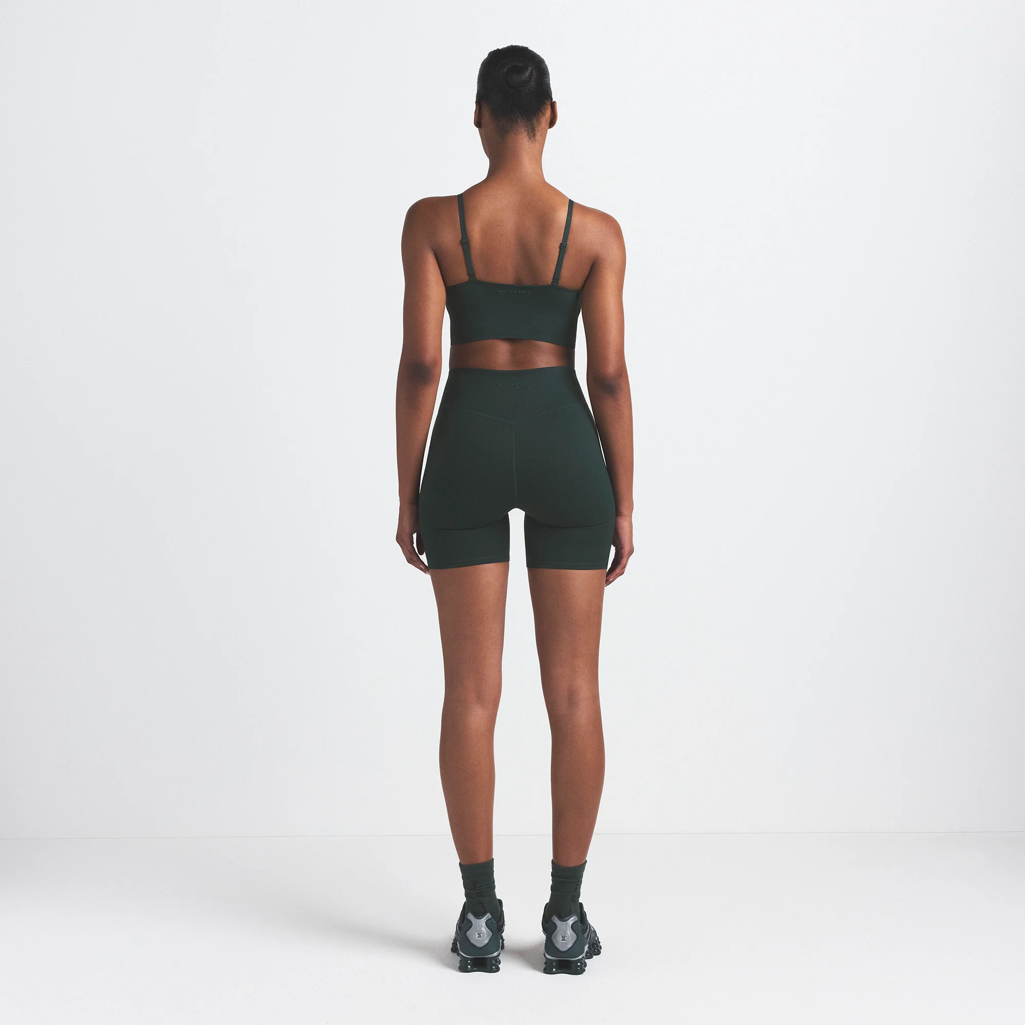NikeSKIMS MATTE CAMI BRA TOP | DARK TEAL - Image 4