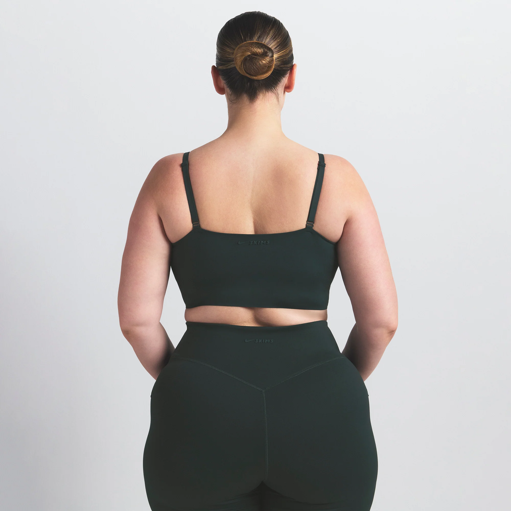 NikeSKIMS MATTE CAMI BRA TOP | DARK TEAL - Image 6