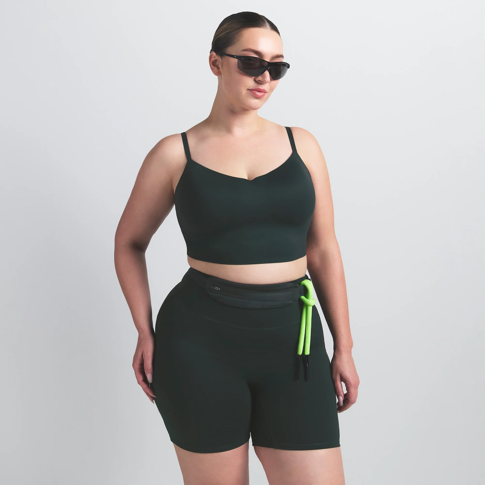 NikeSKIMS MATTE CAMI BRA TOP | DARK TEAL - Image 7