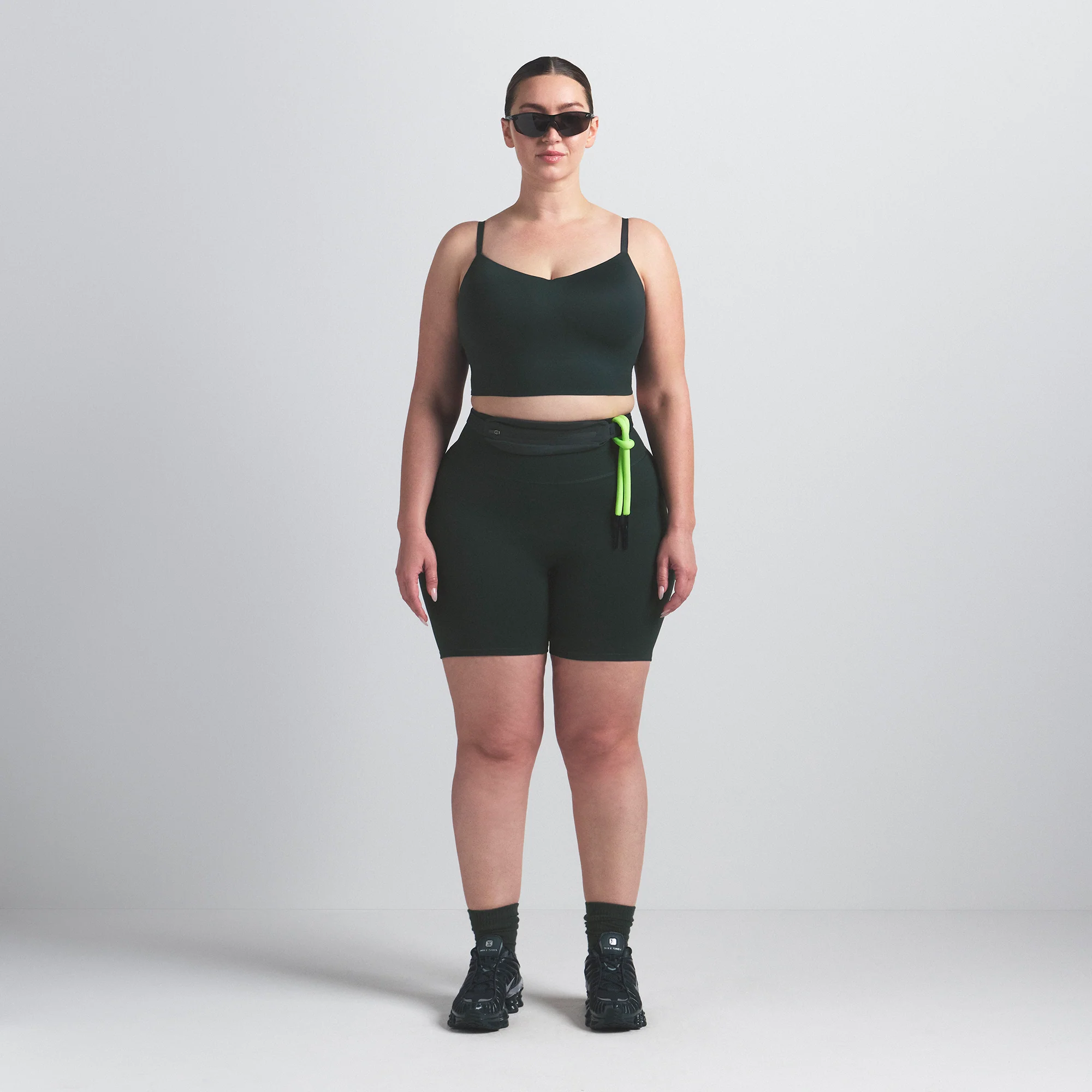 NikeSKIMS MATTE CAMI BRA TOP | DARK TEAL - Image 8