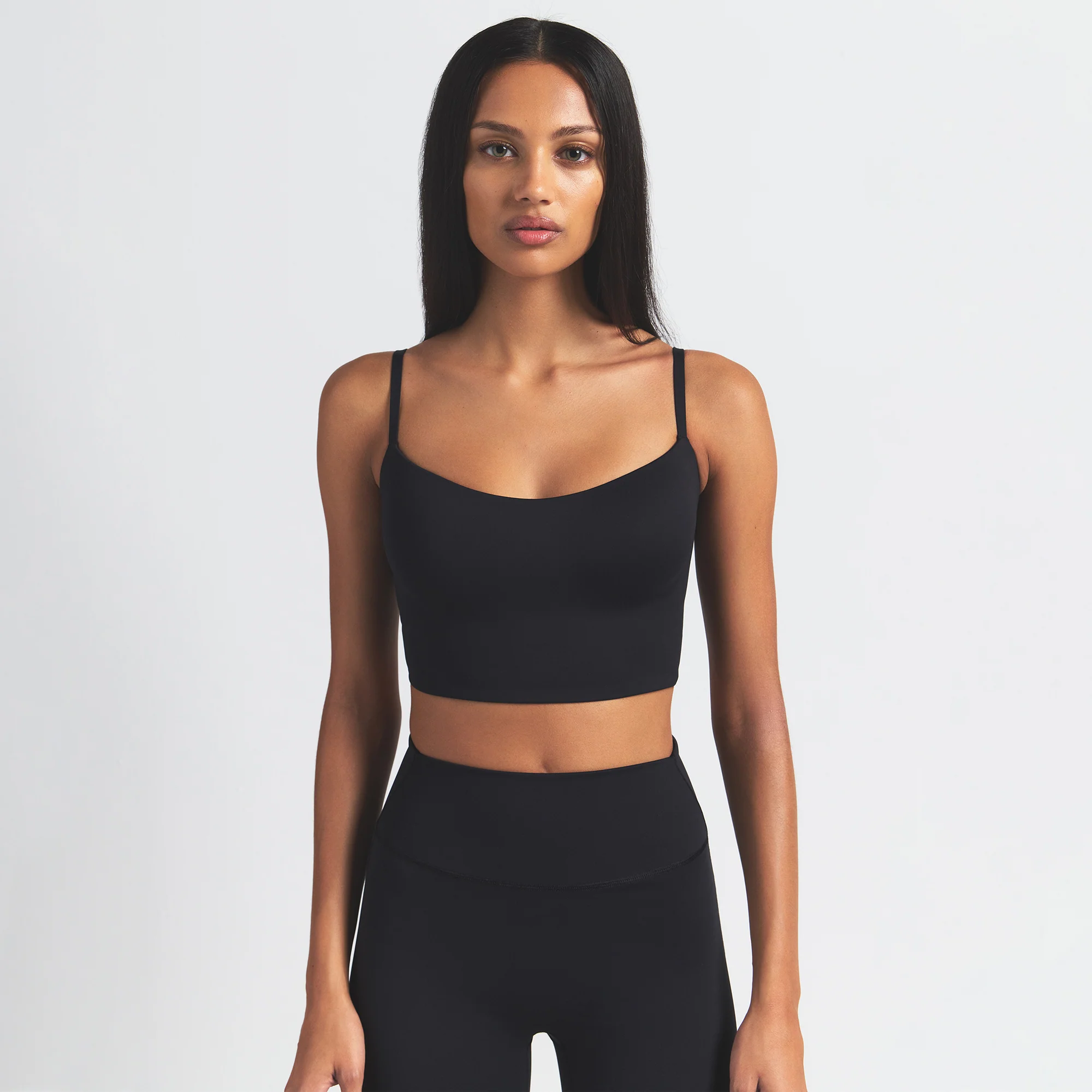 NikeSKIMS MATTE CAMI BRA TOP | OBSIDIAN - Image 3