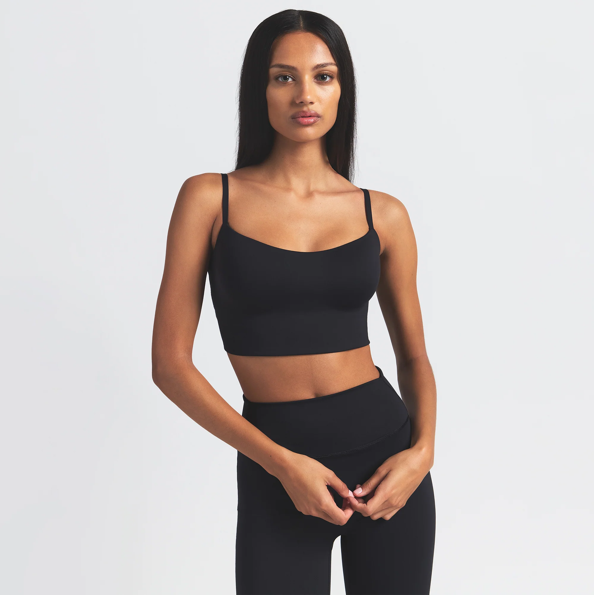 NikeSKIMS MATTE CAMI BRA TOP | OBSIDIAN - Image 5