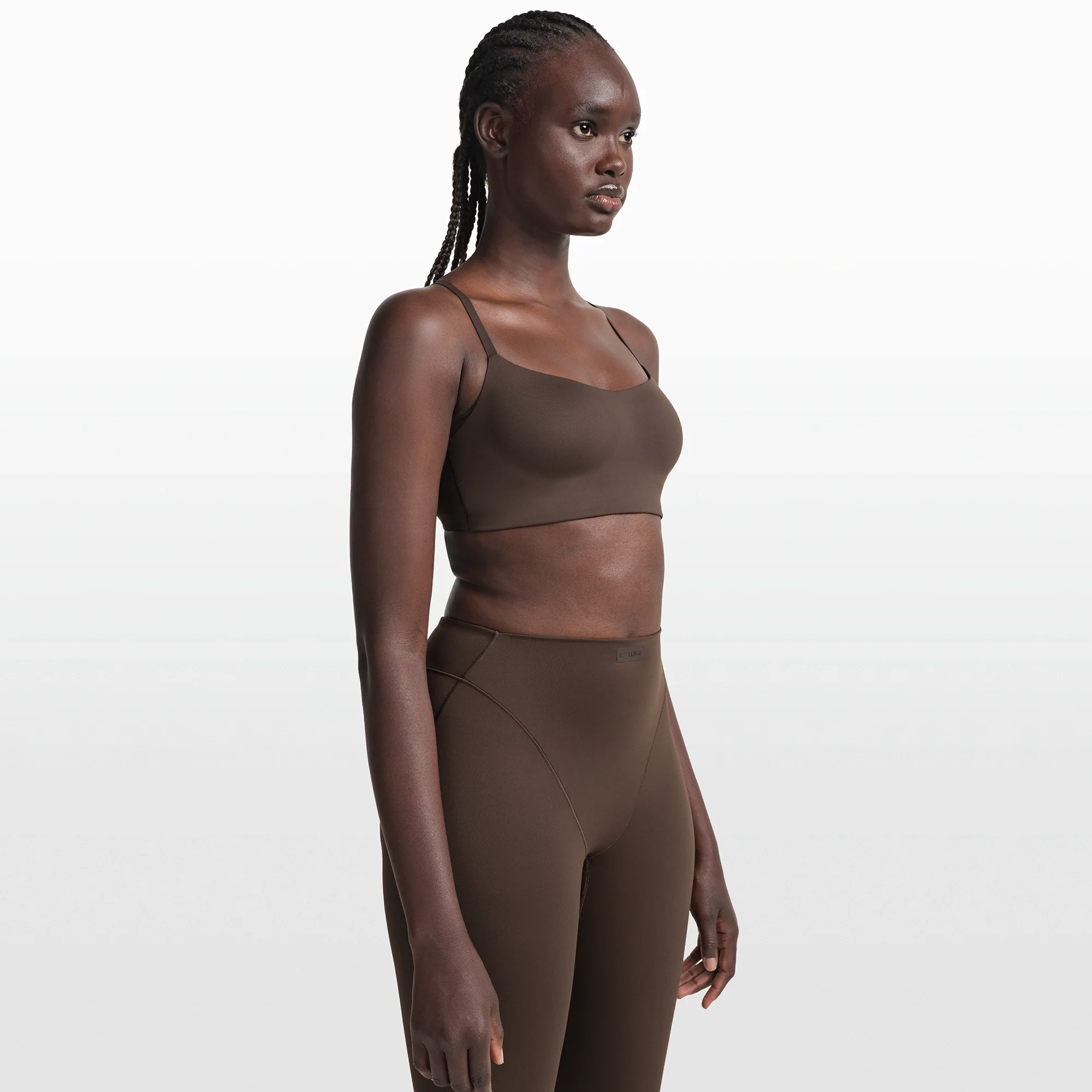 NikeSKIMS MATTE CONTOUR CAMI BRA | DARK SEPIA - Image 4