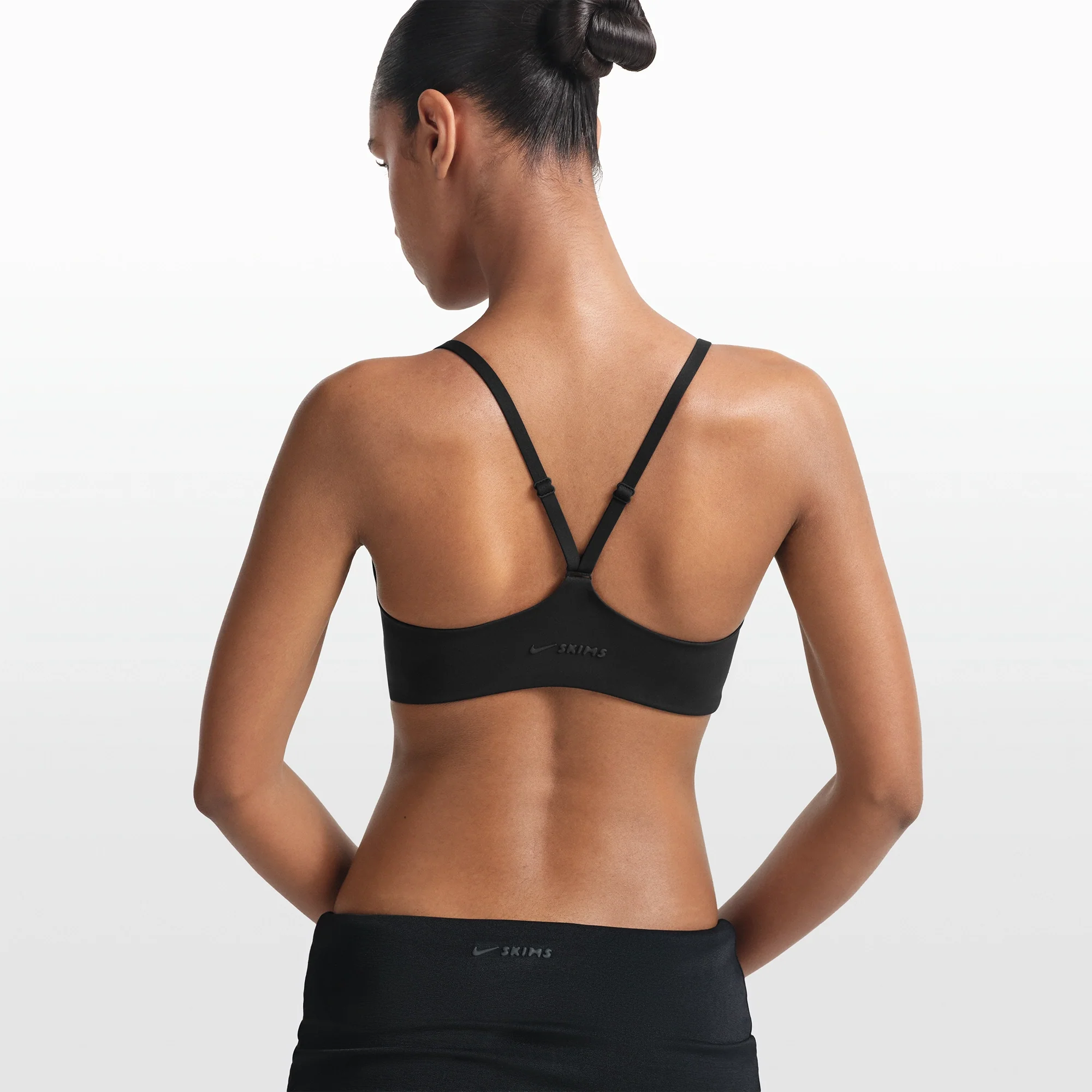 NikeSKIMS MATTE CONTOUR CAMI BRA | OBSIDIAN - Image 5