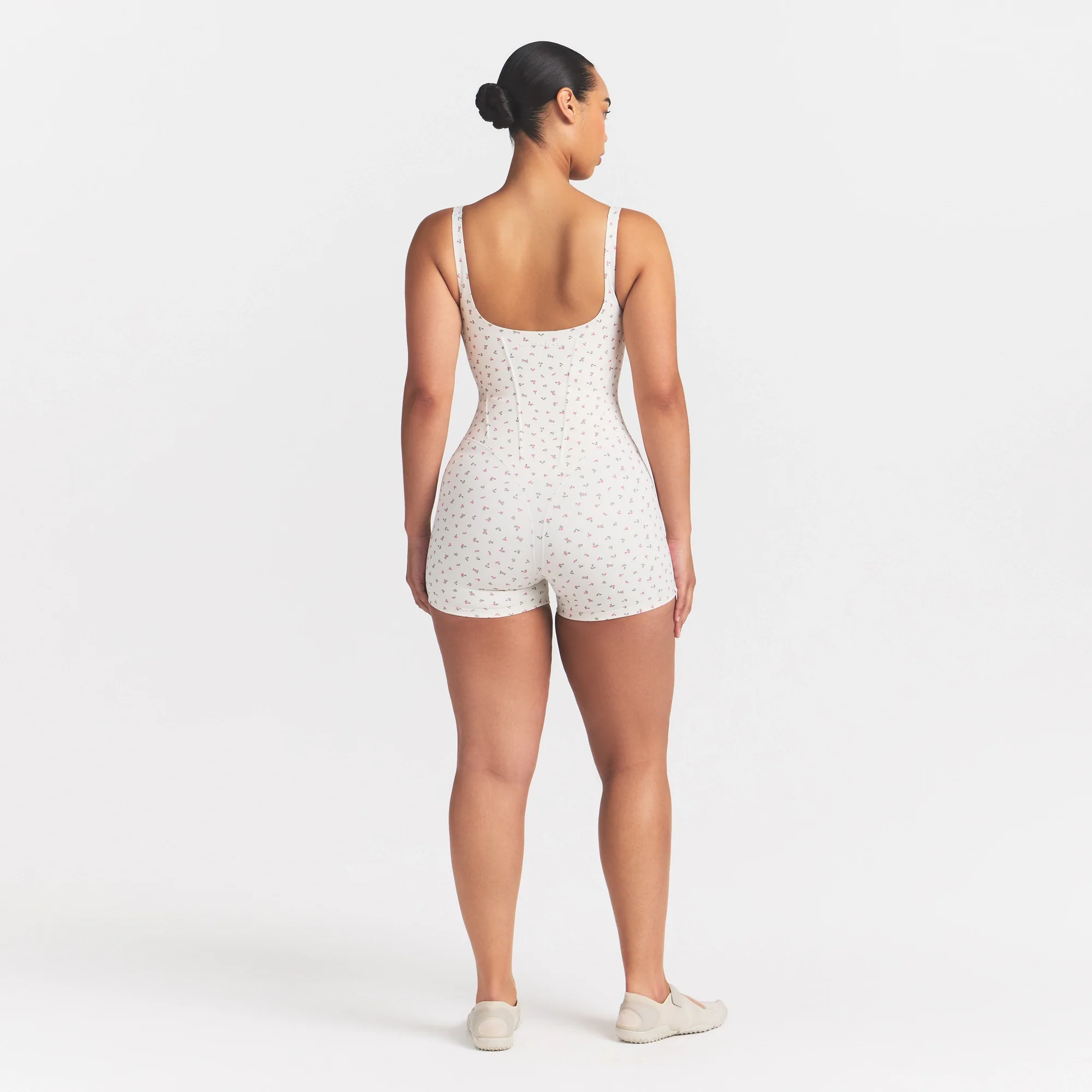 NikeSKIMS MATTE CORSET 2" ONE PIECE | DITSY FLORAL PRINT - Image 5