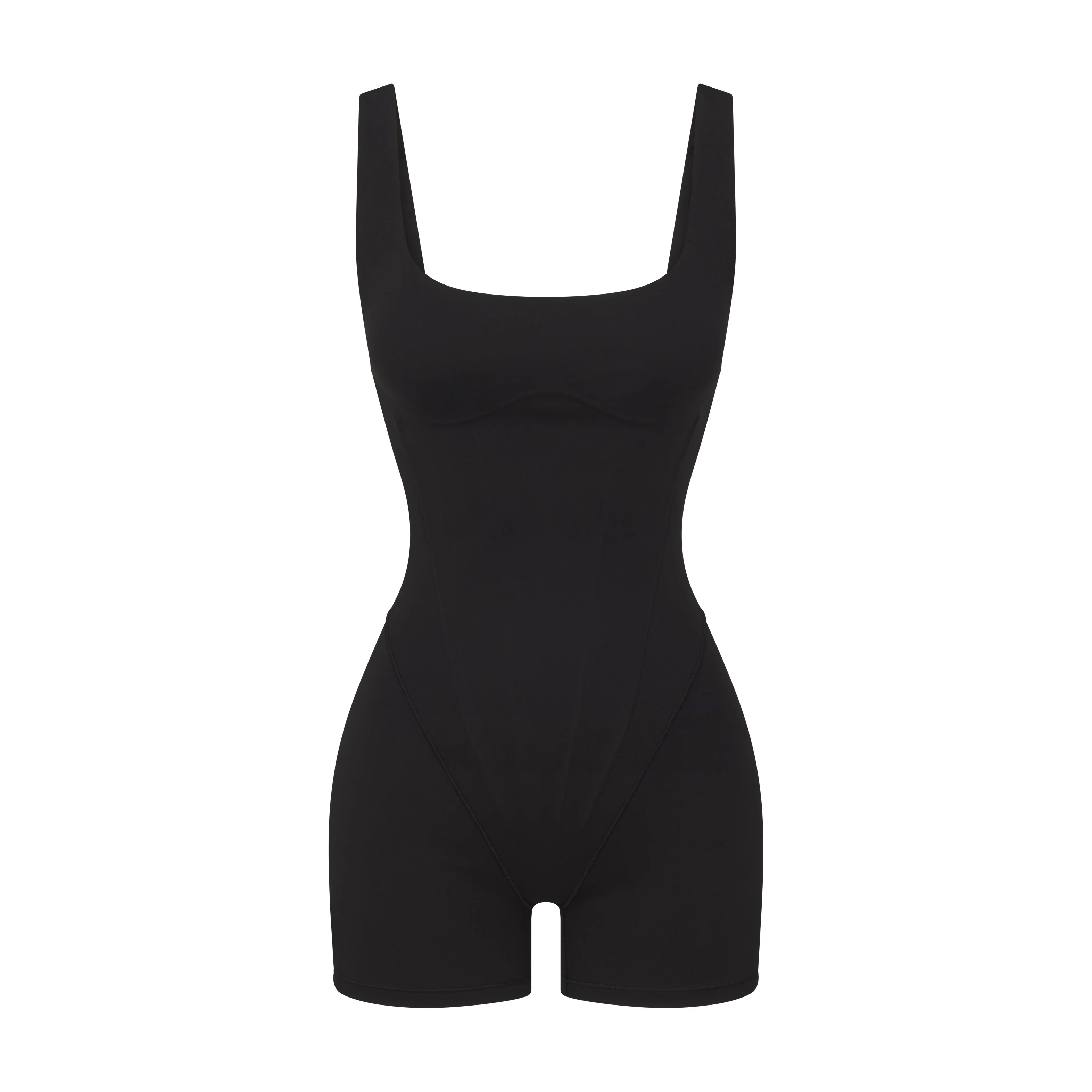 NikeSKIMS MATTE CORSET 2" ONE PIECE | OBSIDIAN