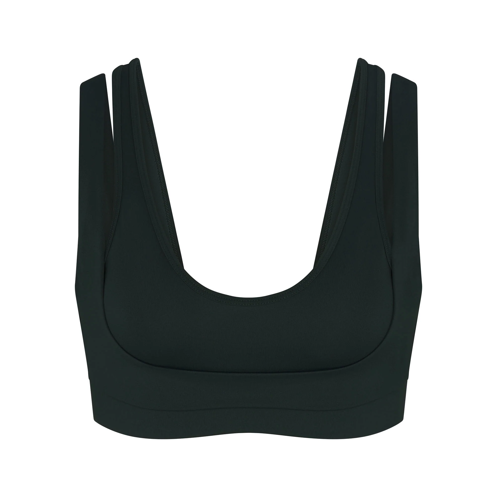 NikeSKIMS MATTE DOUBLE STRAP SCOOP BRA | DARK TEAL