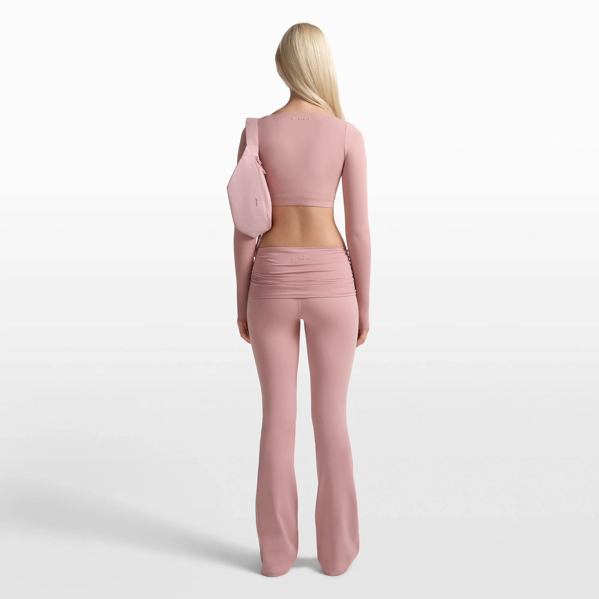 NikeSKIMS MATTE FOLDOVER SLIM FLARE LEGGING | HIMALAYAN - Image 6