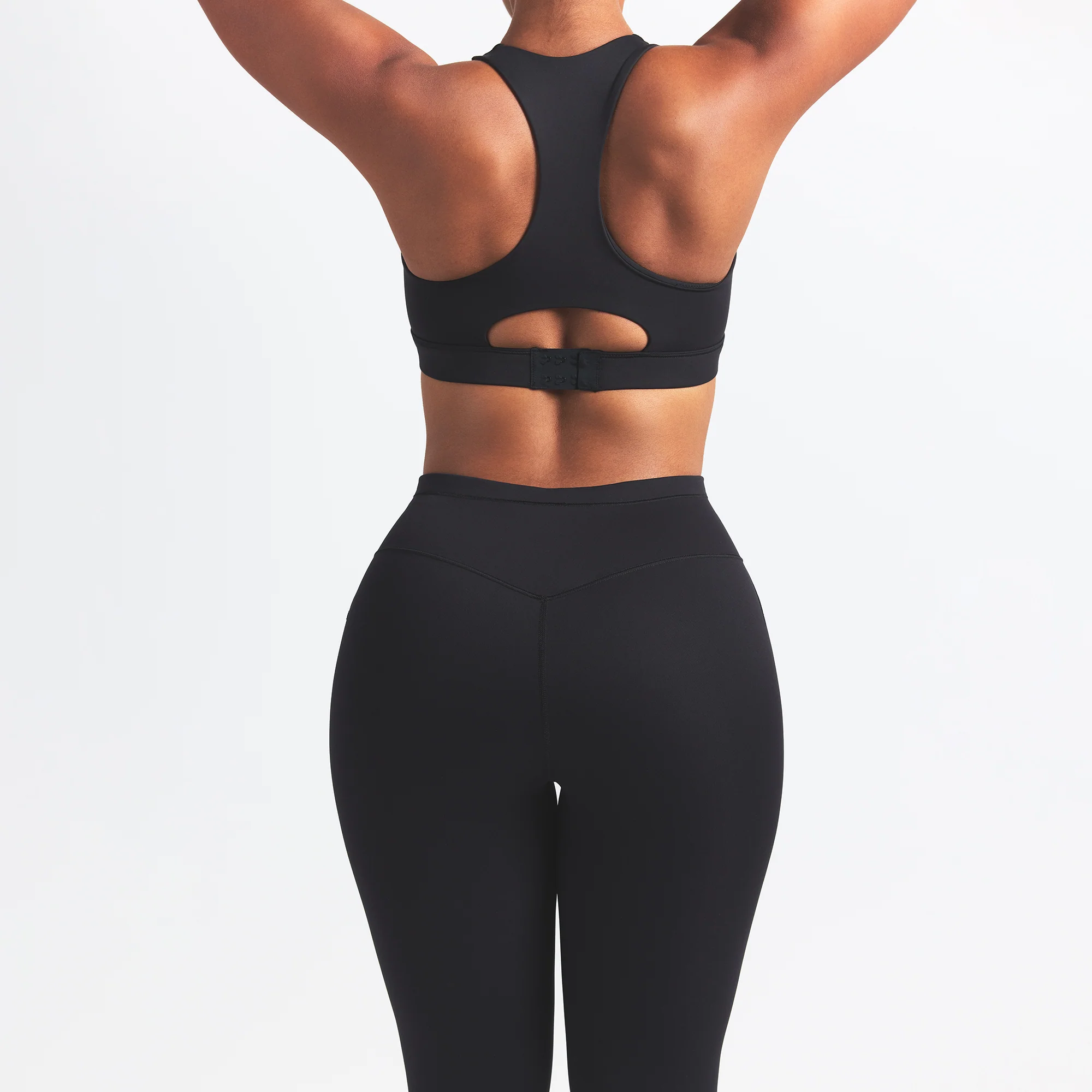 NikeSKIMS MATTE FOOTSIE GRIP LEGGING | OBSIDIAN - Image 5