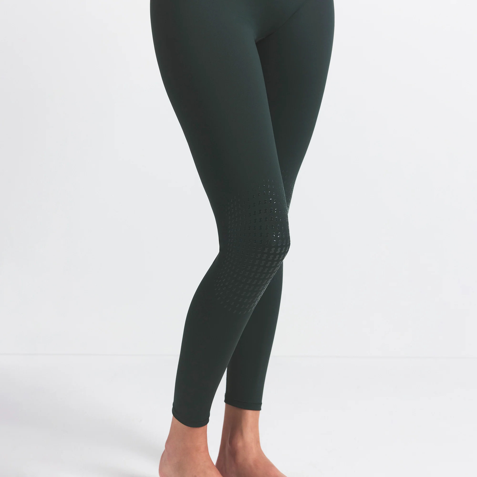 NikeSKIMS MATTE KNEE GRIP 26" LEGGING | DARK TEAL - Image 3
