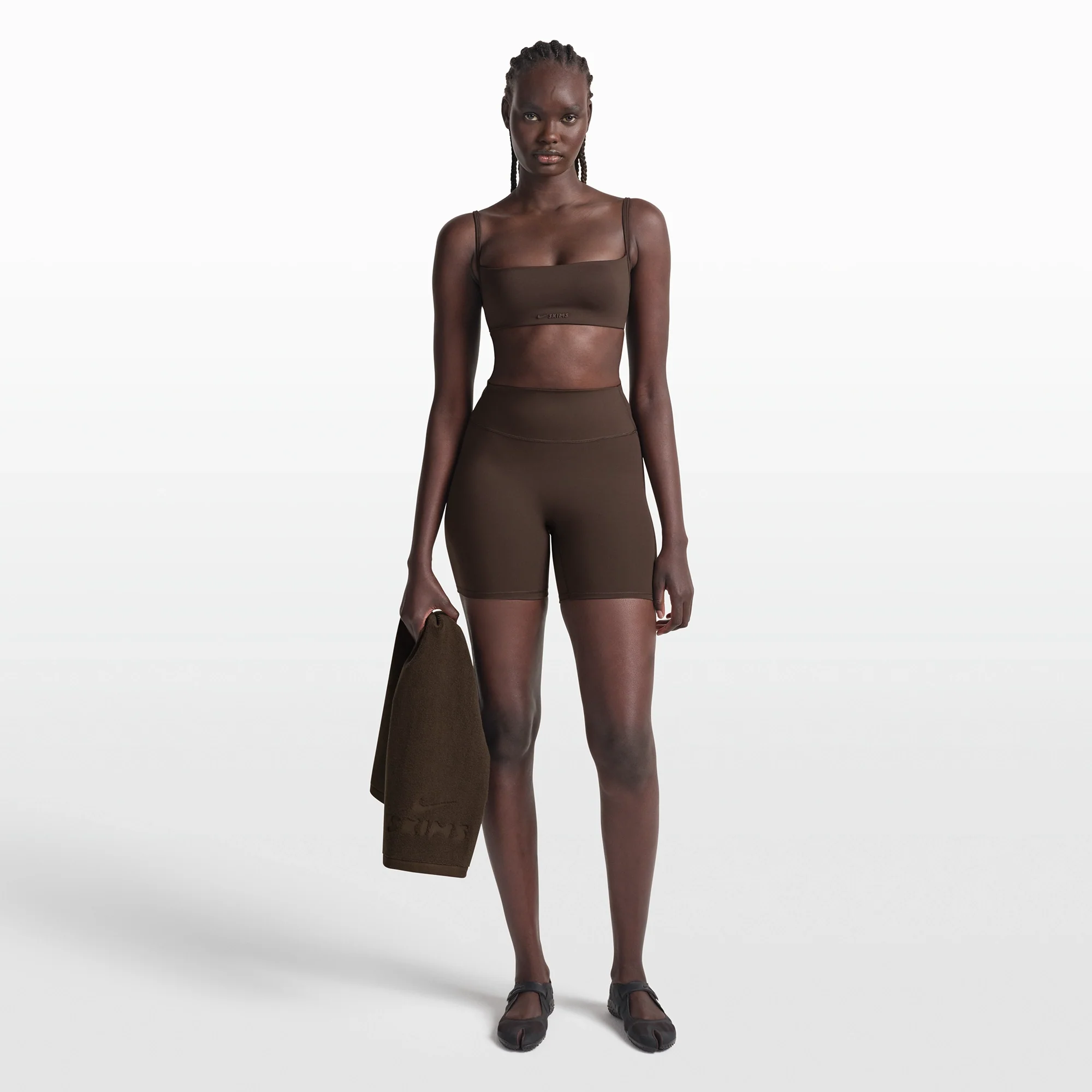 NikeSKIMS MATTE MICRO BRA | DARK SEPIA - Image 2