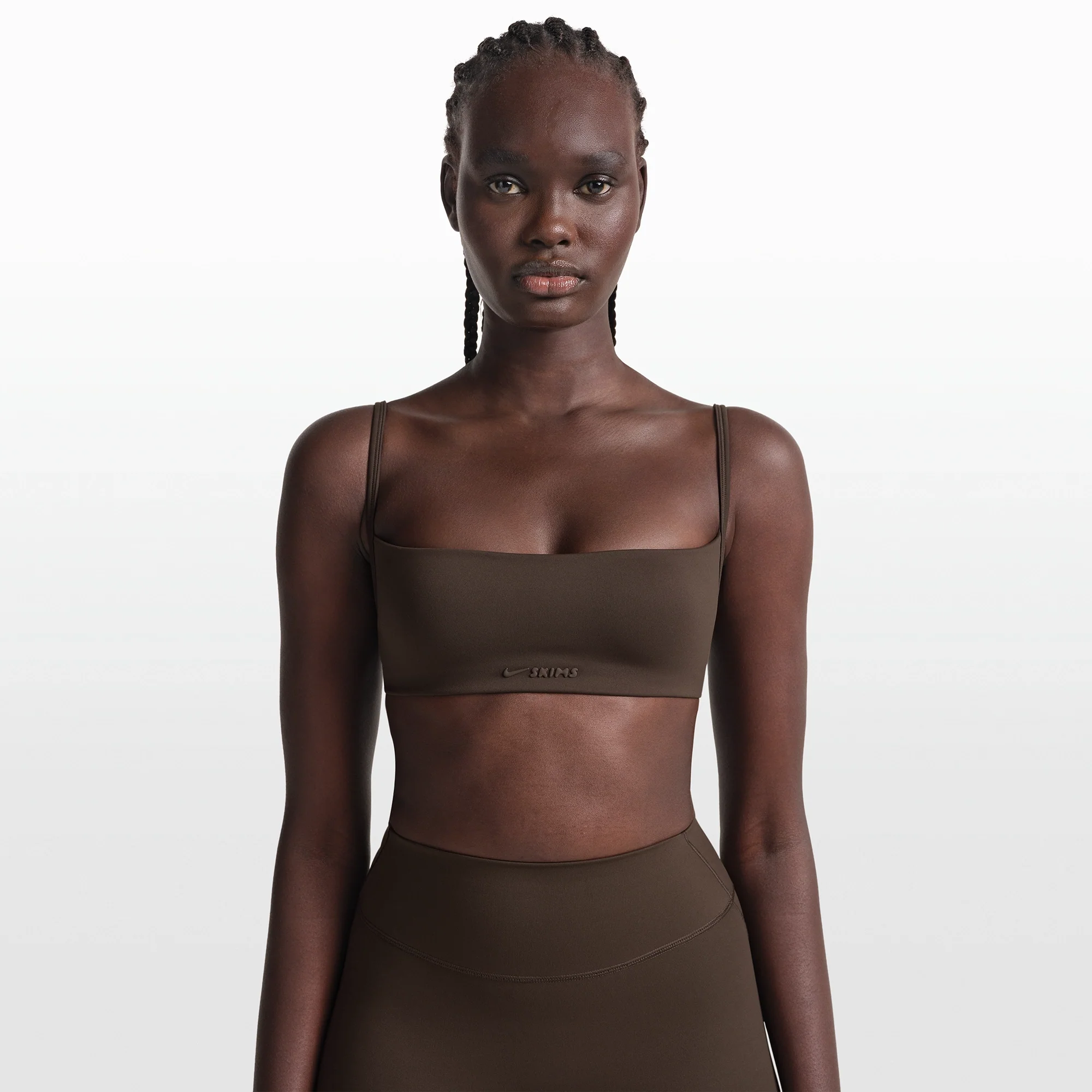 NikeSKIMS MATTE MICRO BRA | DARK SEPIA - Image 3