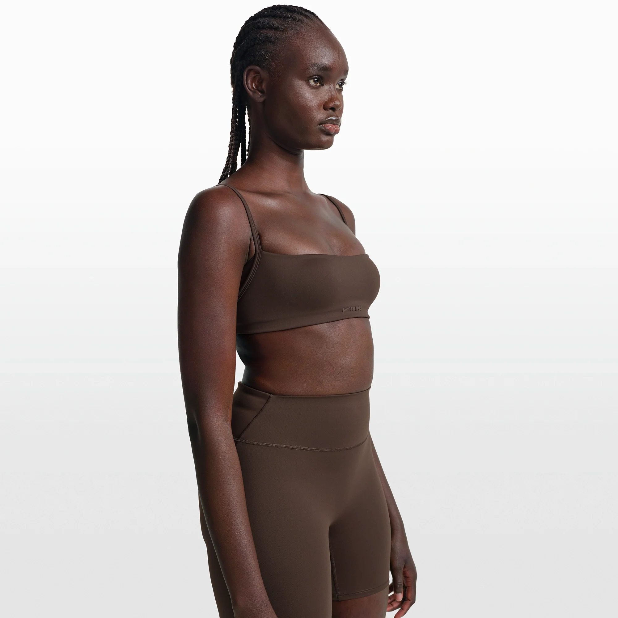 NikeSKIMS MATTE MICRO BRA | DARK SEPIA - Image 4