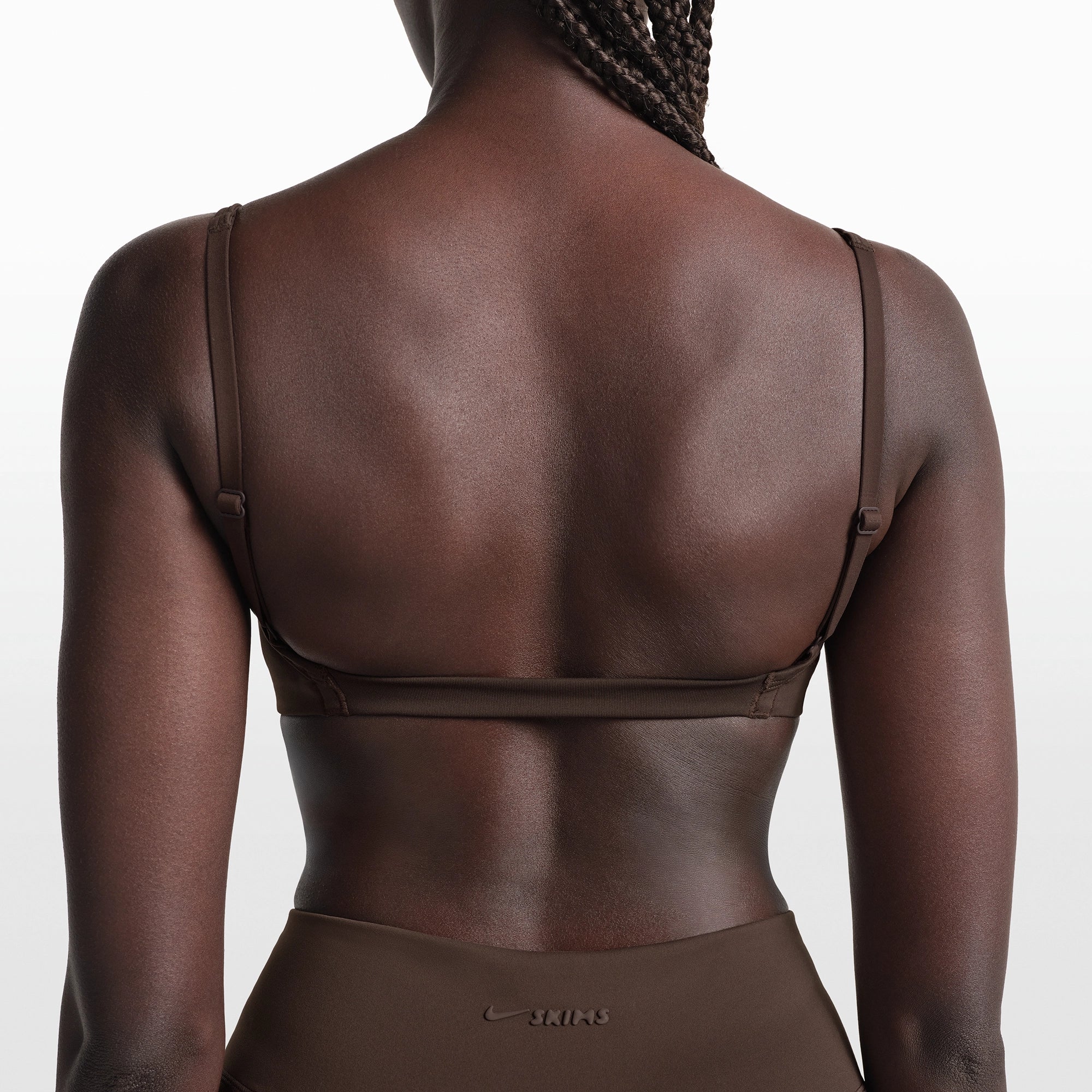 NikeSKIMS MATTE MICRO BRA | DARK SEPIA - Image 6