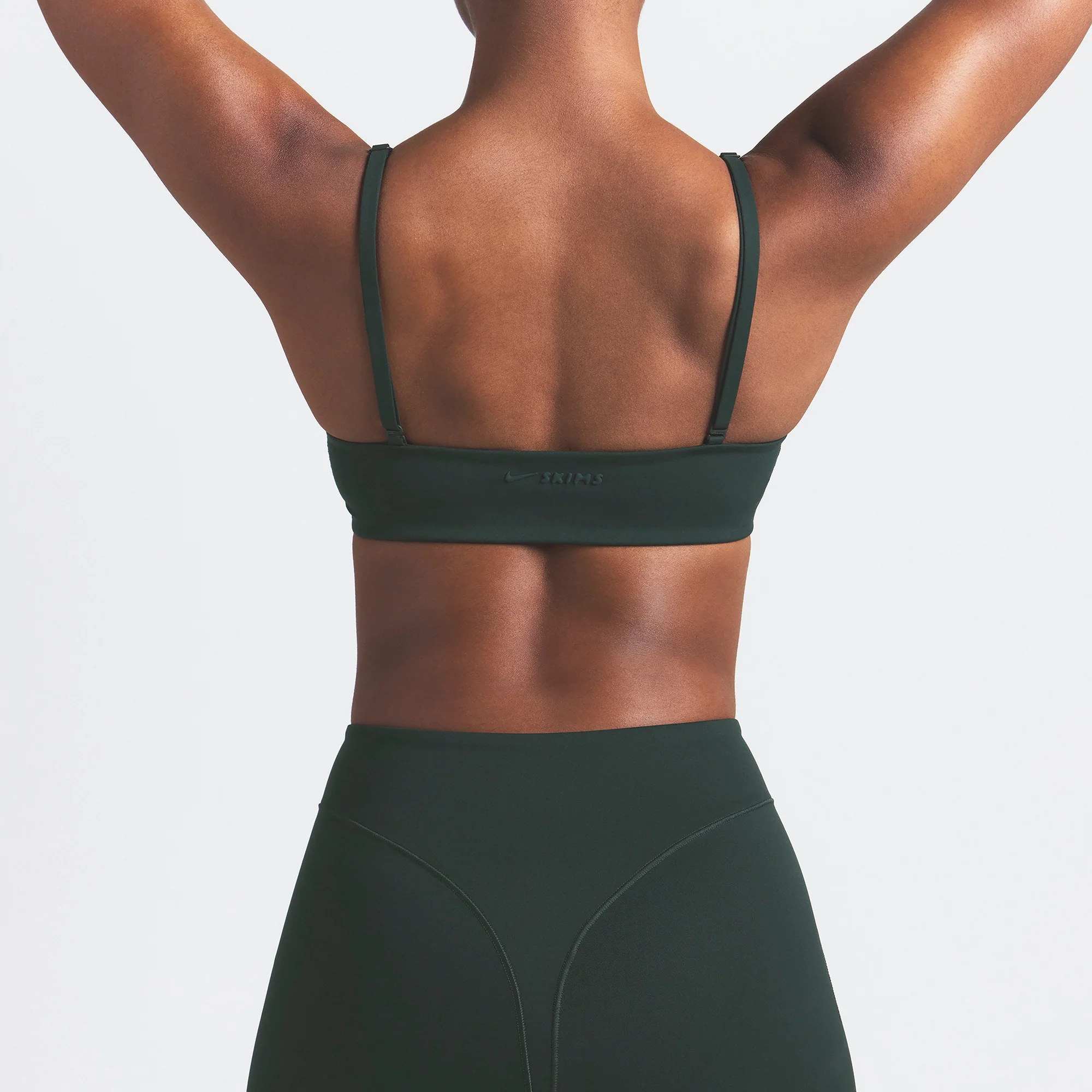 NikeSKIMS MATTE MICRO SCOOP BRA | DARK TEAL - Image 4