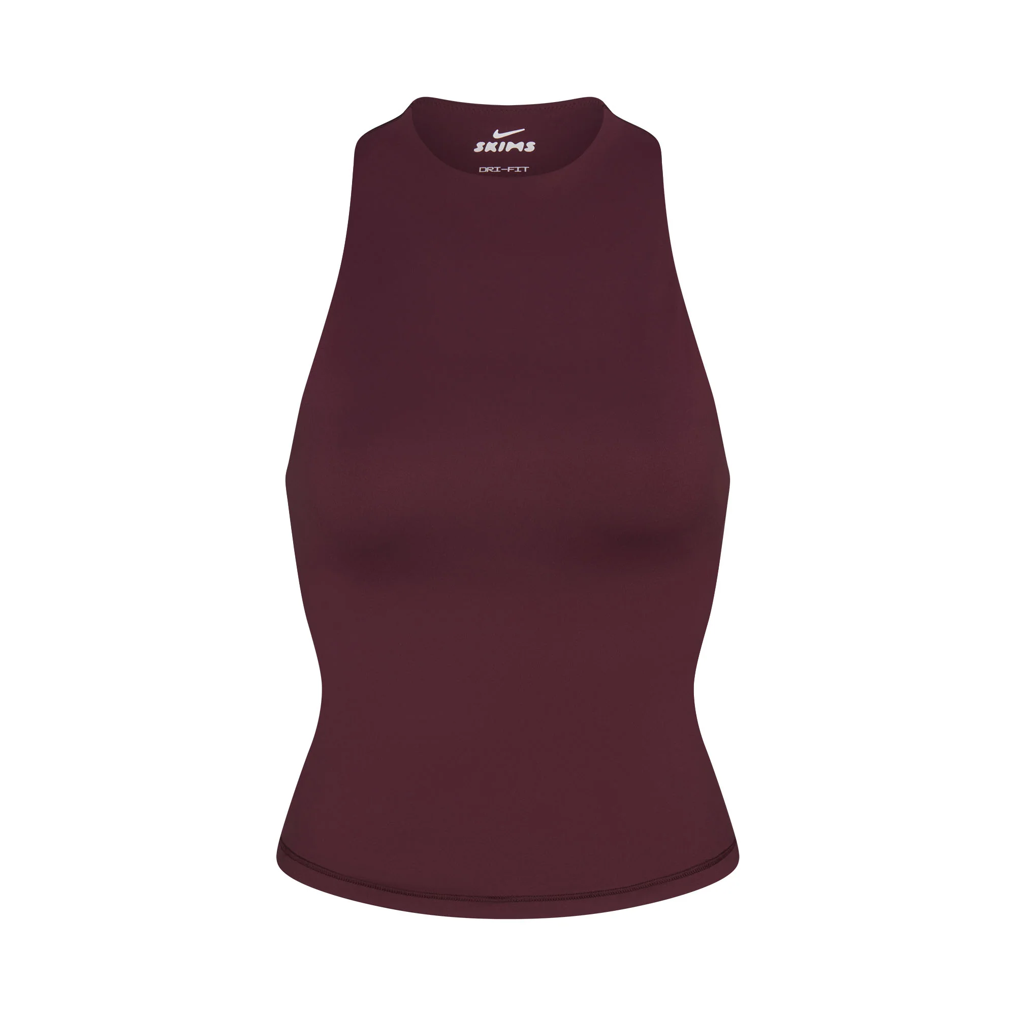 NikeSKIMS MATTE MOCK NECK RACER TANK | CURRANT