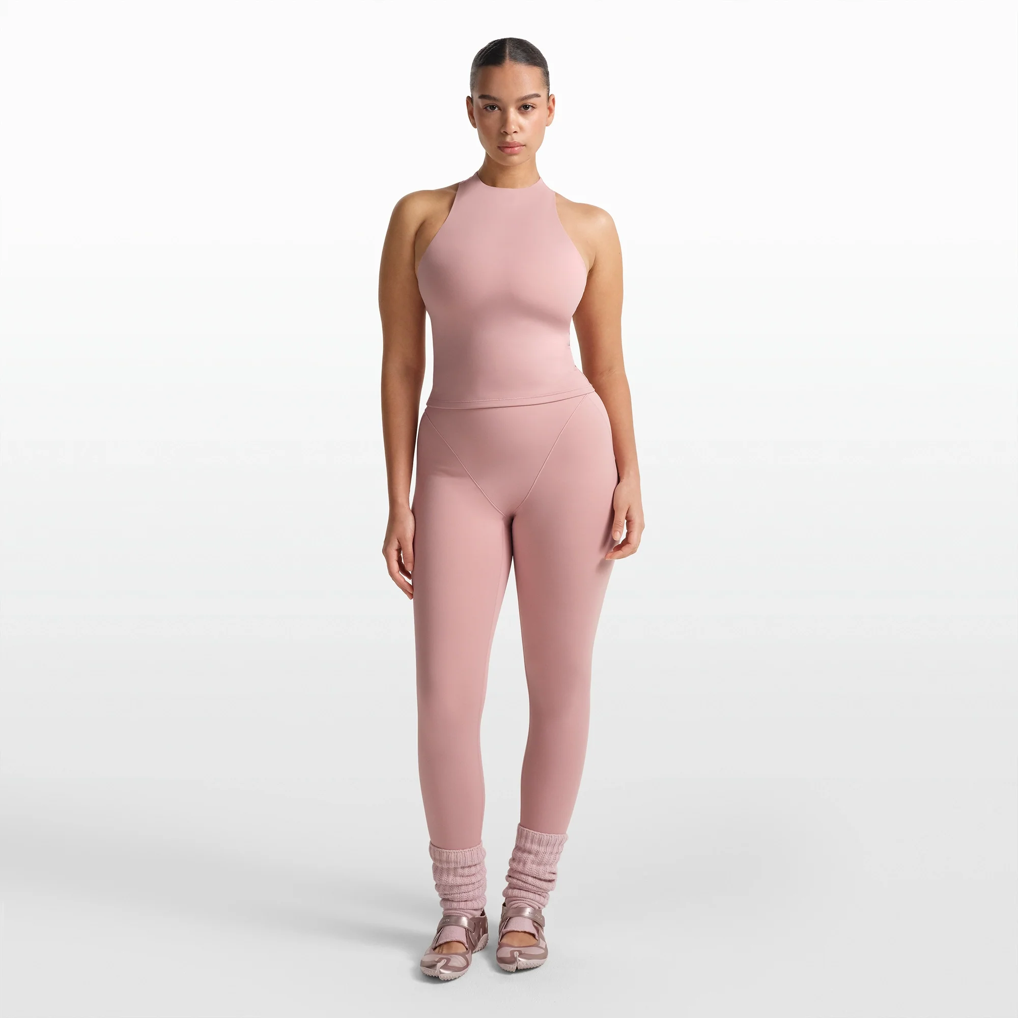 NikeSKIMS MATTE MOCK NECK RACER TANK | HIMALAYAN - Image 2