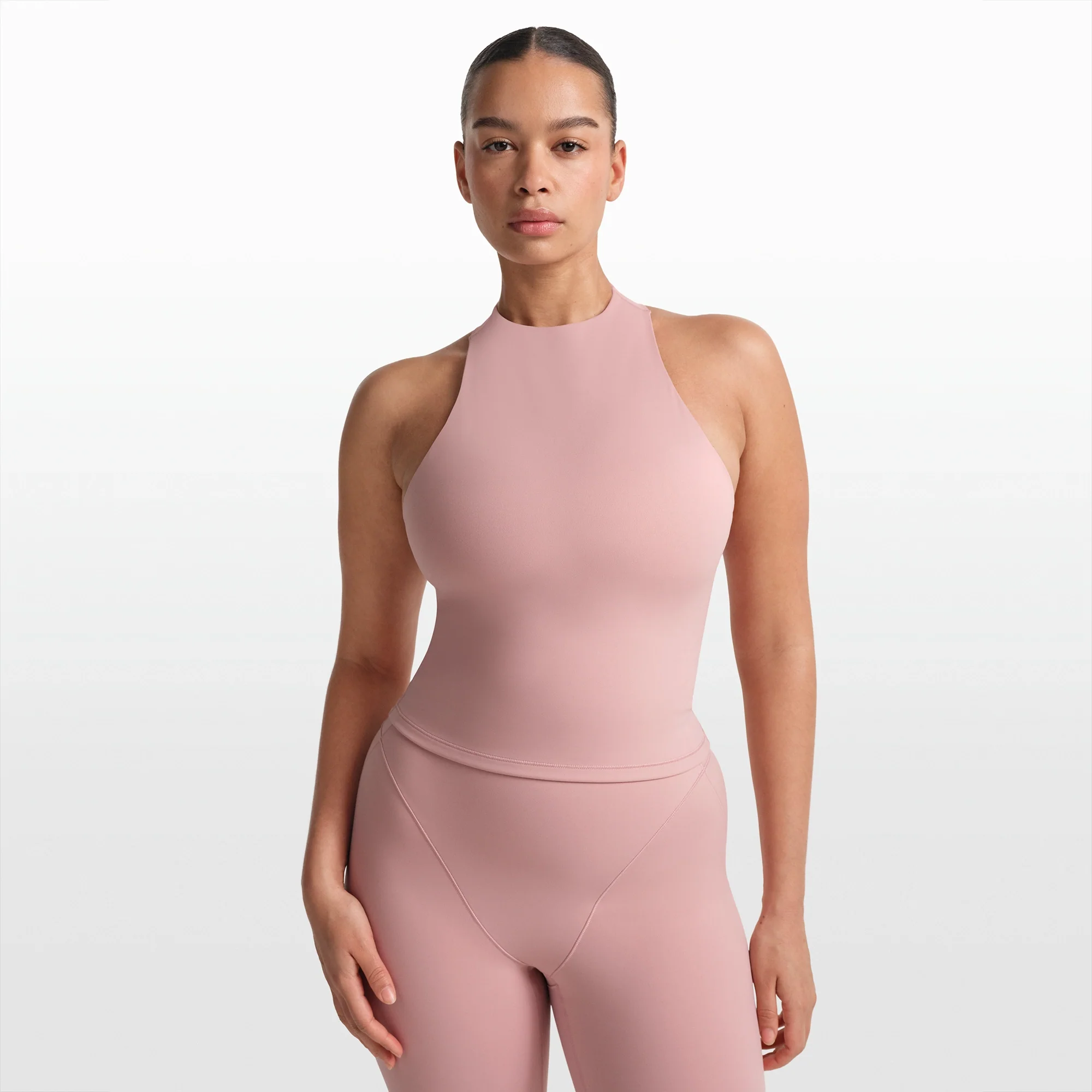 NikeSKIMS MATTE MOCK NECK RACER TANK | HIMALAYAN - Image 3