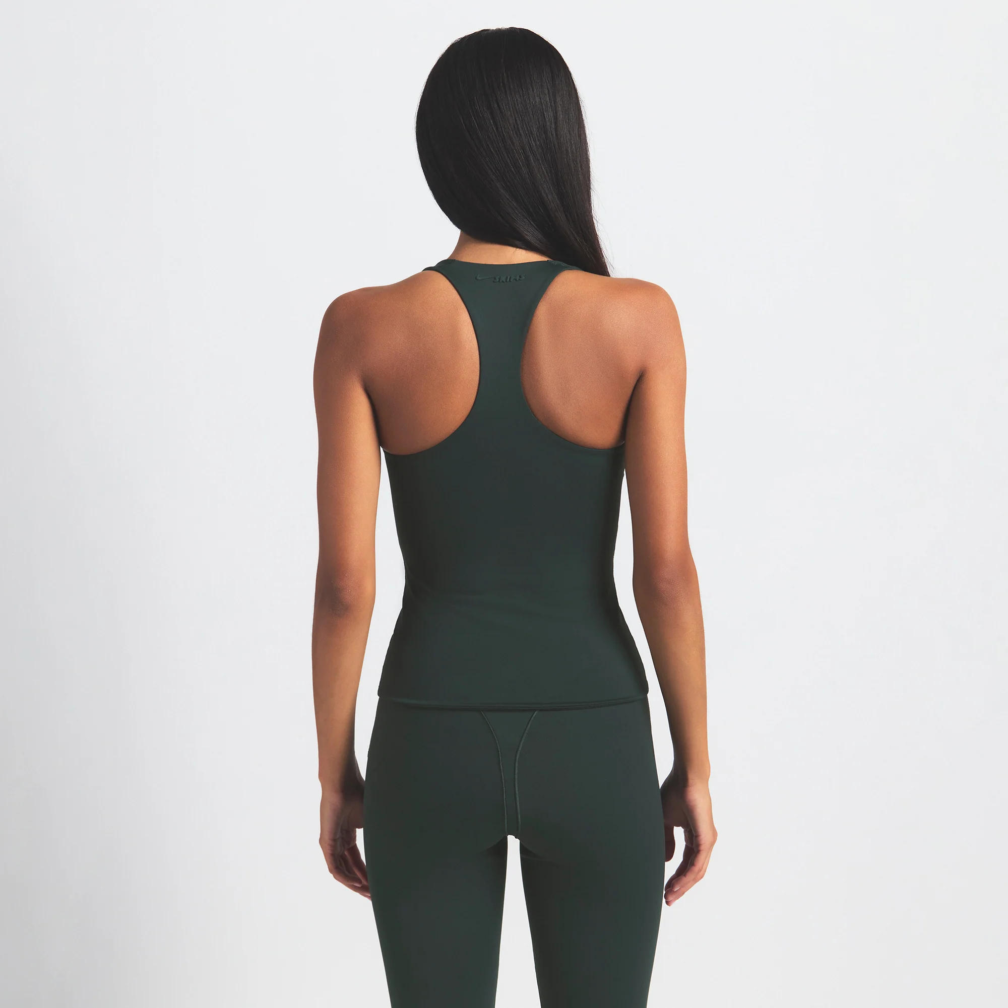 NikeSKIMS MATTE RACER BACK TANK | DARK TEAL - Image 4