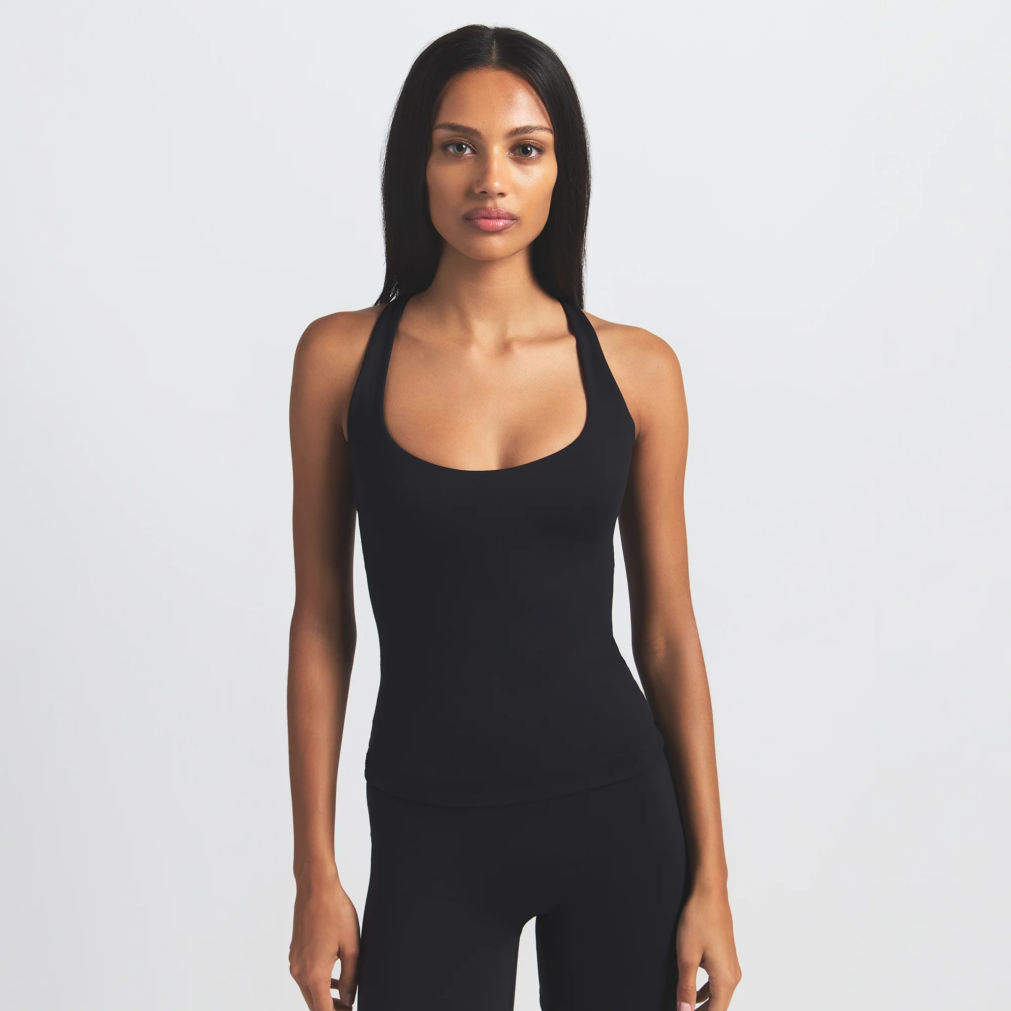 NikeSKIMS MATTE RACER BACK TANK | OBSIDIAN - Image 3
