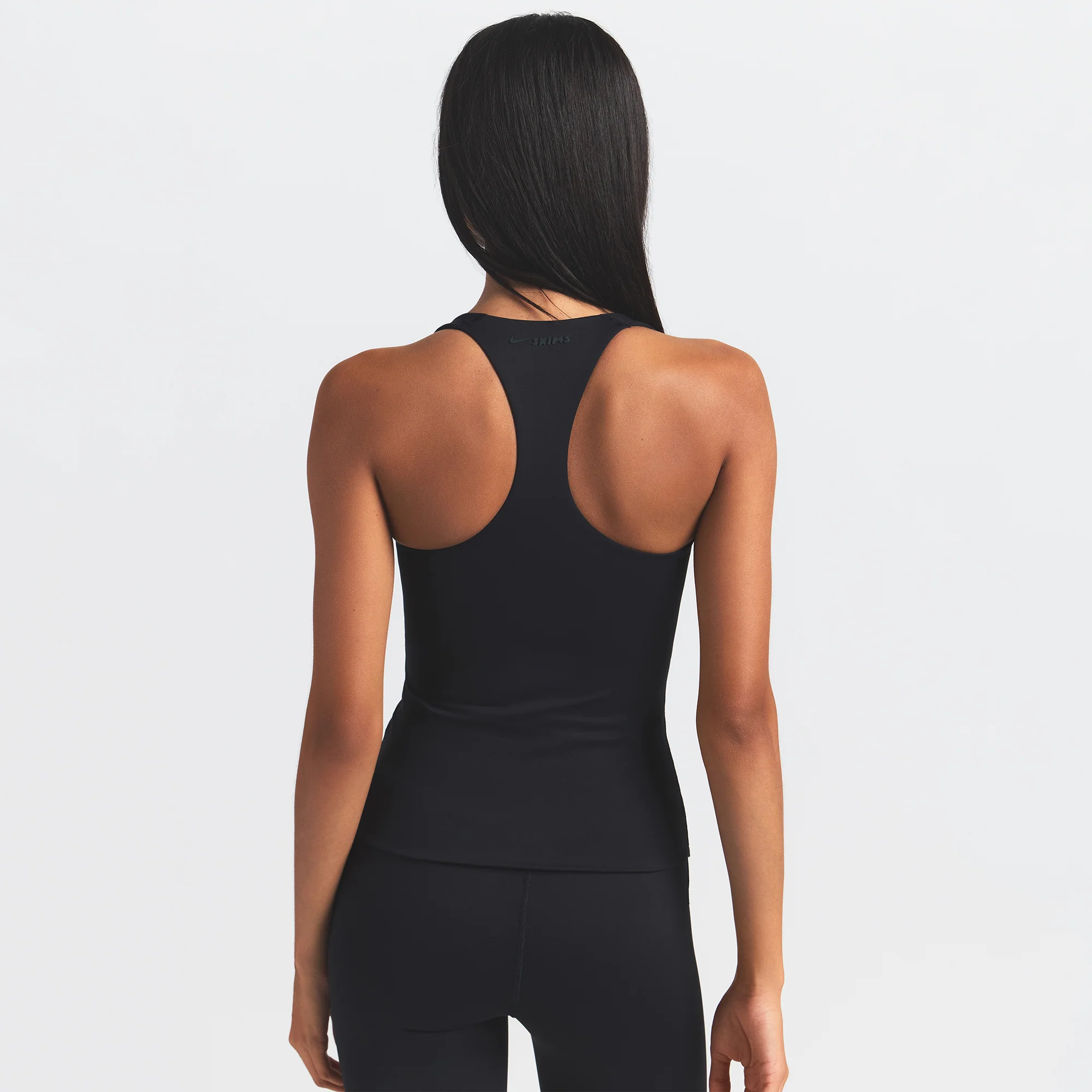 NikeSKIMS MATTE RACER BACK TANK | OBSIDIAN - Image 4