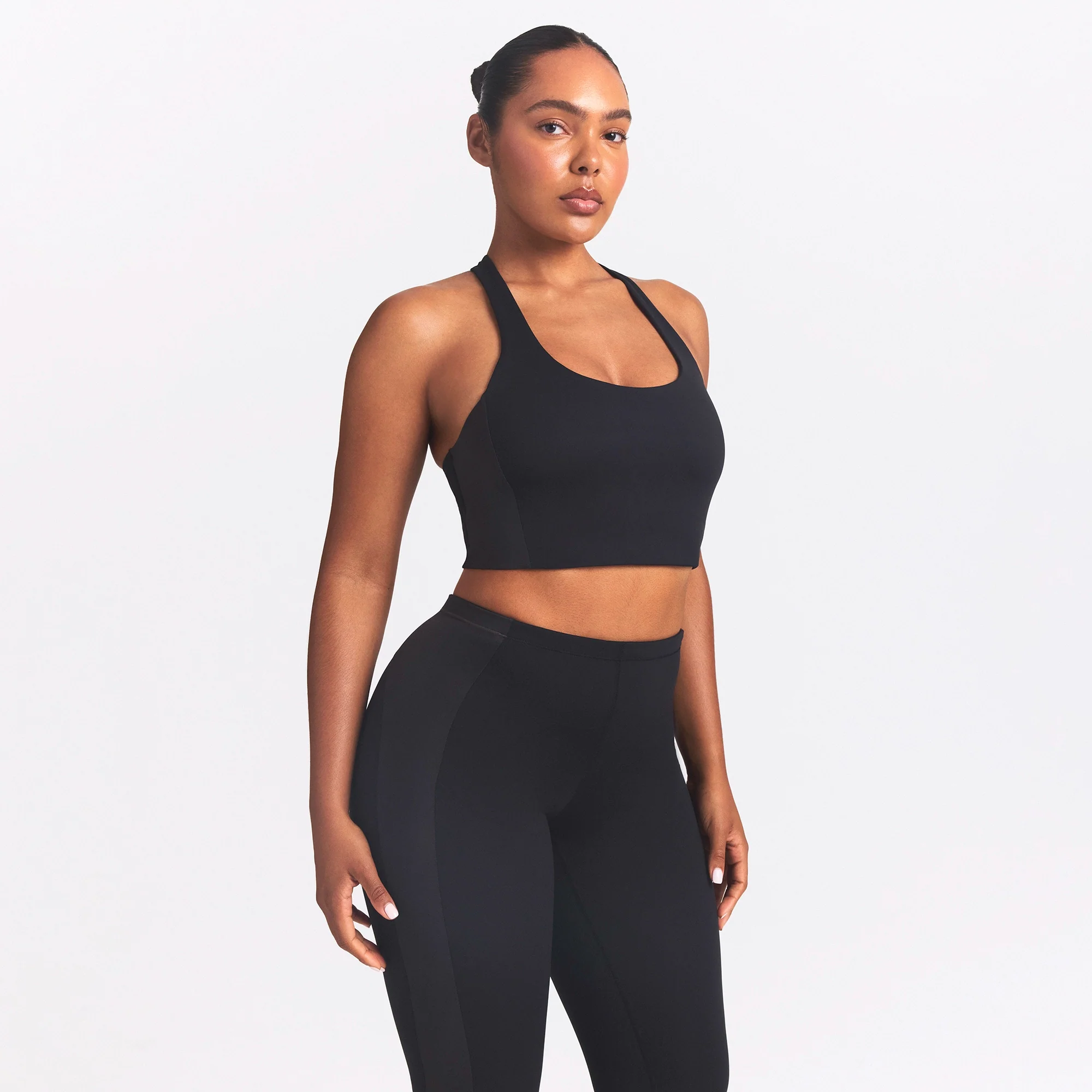 NikeSKIMS MATTE SHINE MIX 29" LEGGING | OBSIDIAN AND IGNEOUS - Image 3