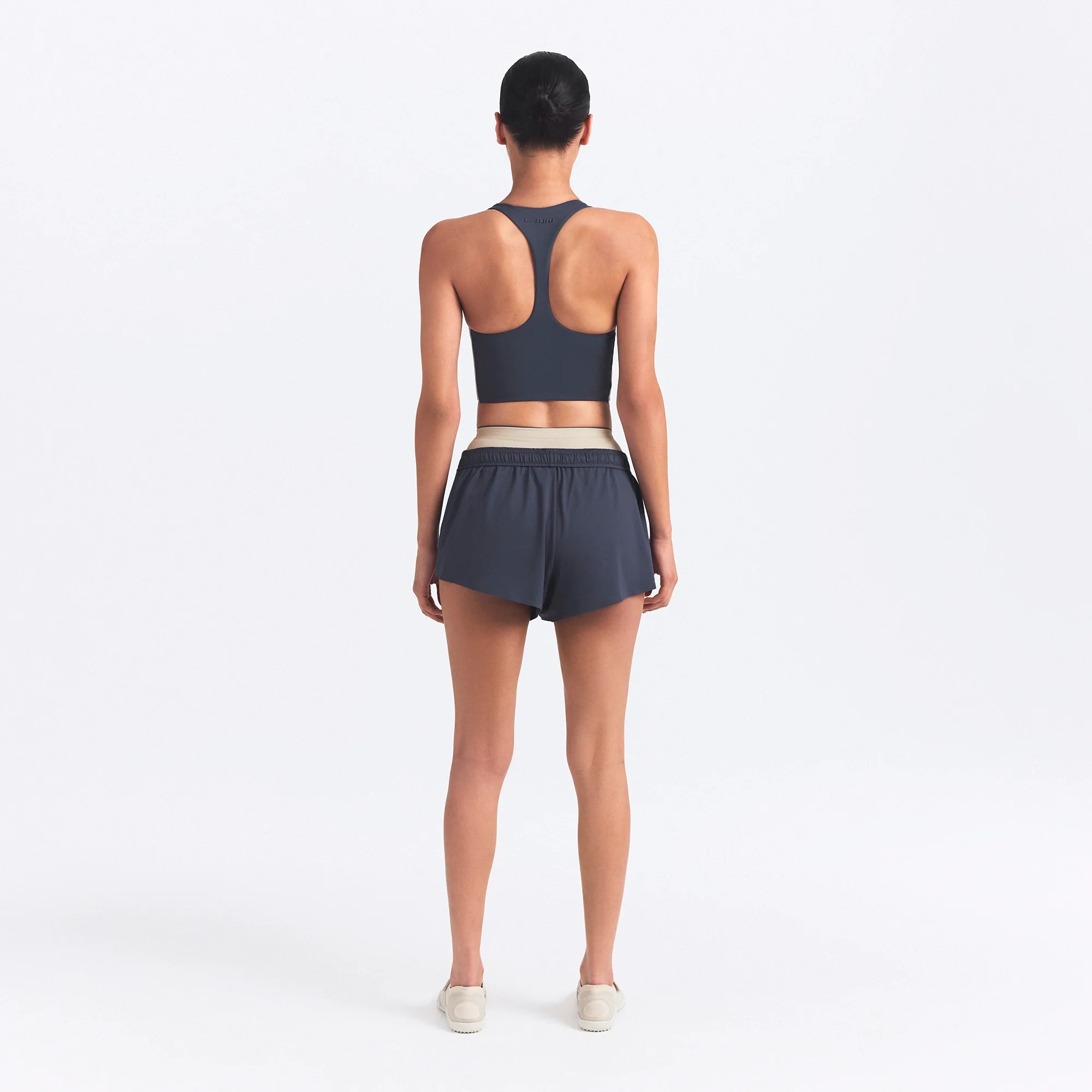 NikeSKIMS MATTE SHINE MIX RACERBACK BRA TOP | DEEP ROYAL AND STONE - Image 6