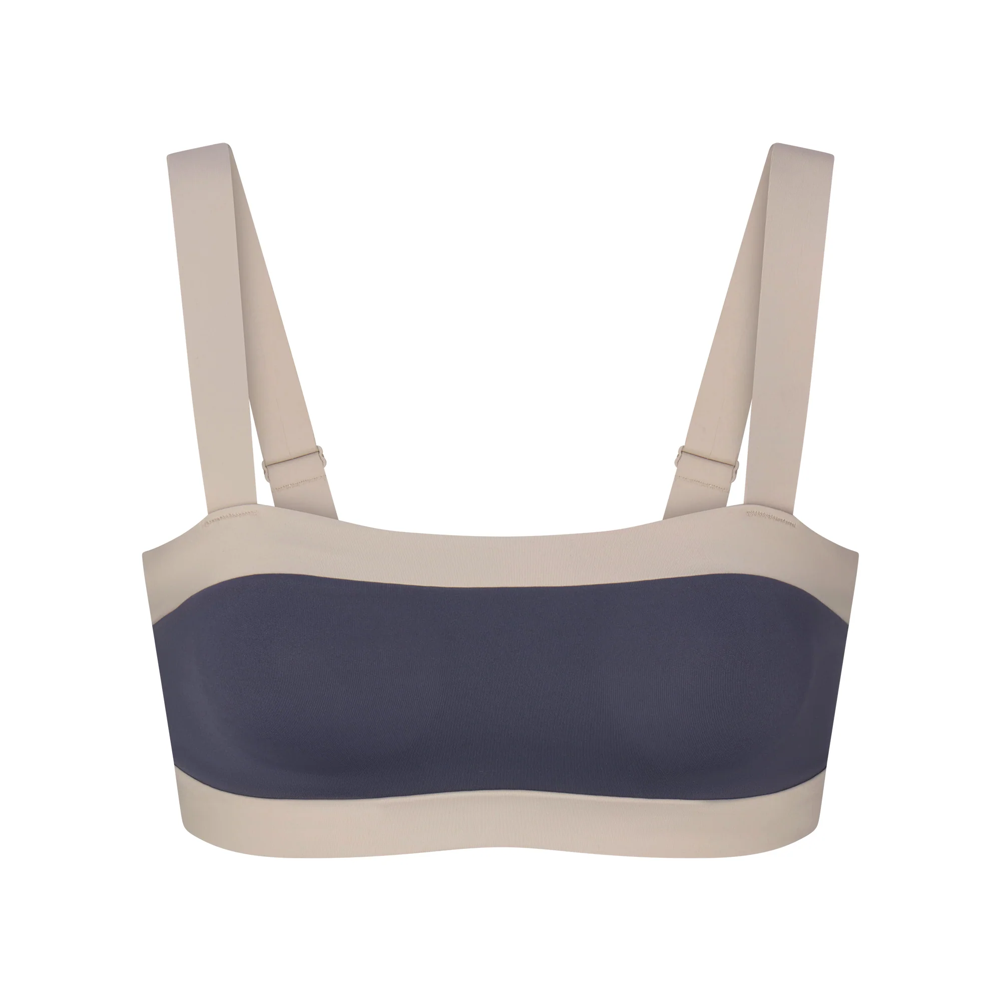 NikeSKIMS MATTE SHINE MIX STRAIGHT NECK BRA | DEEP ROYAL AND STONE